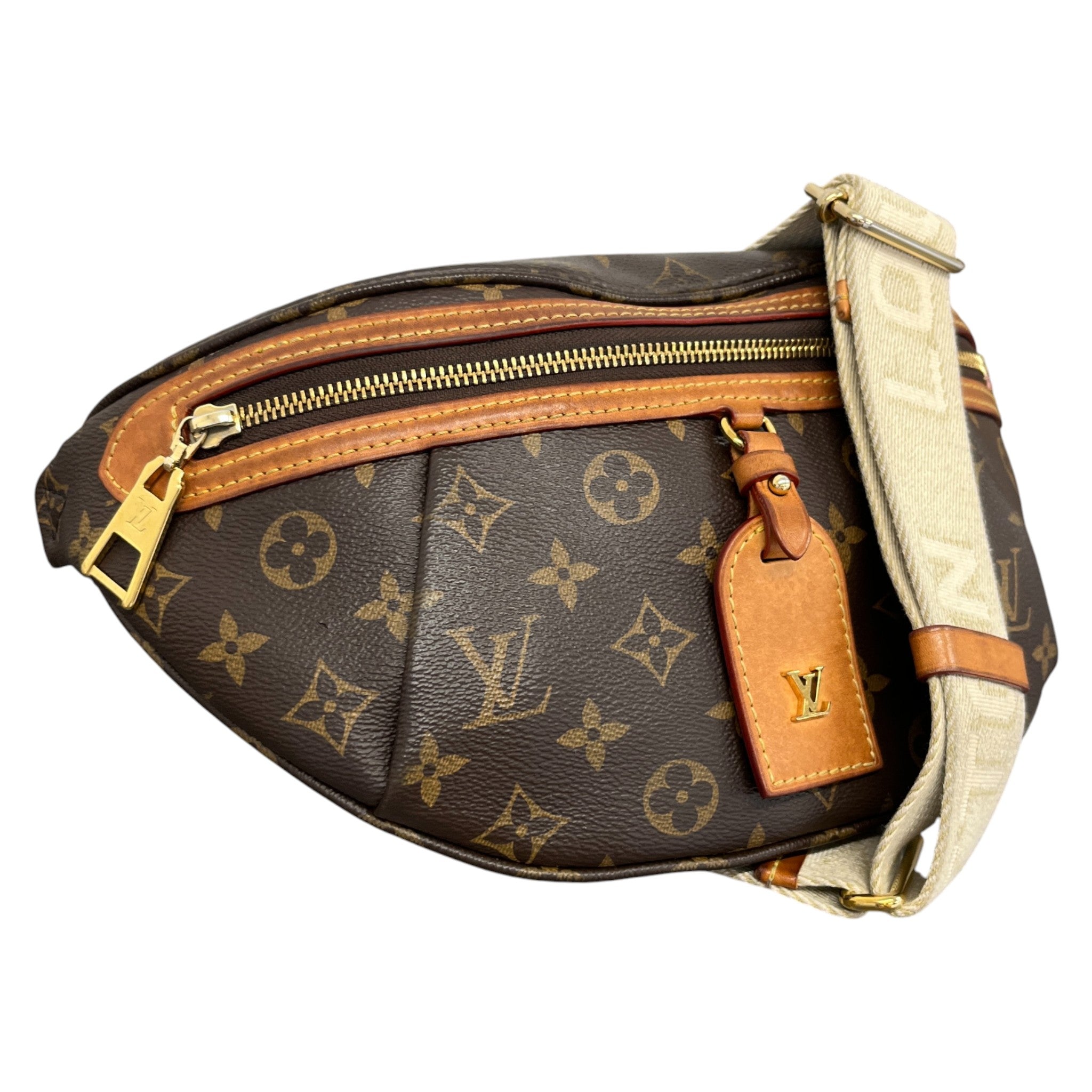 Men's Monogram High Rise Bum Bag Brown