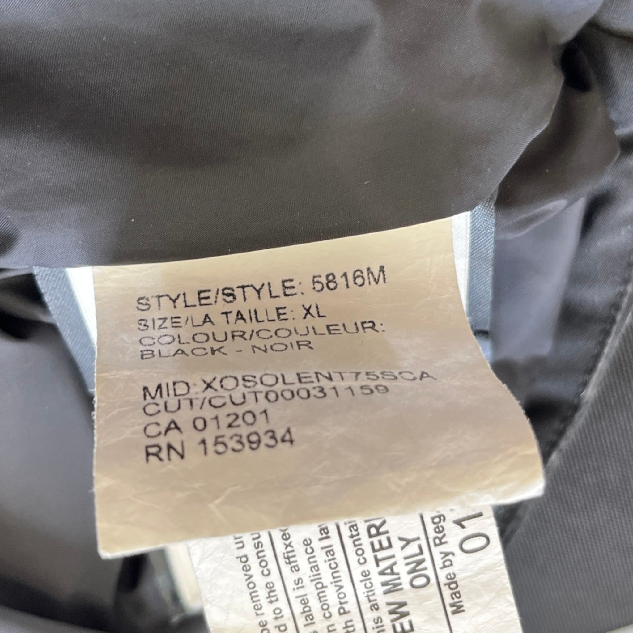 Men's Forester Down Jacket Black Size XL