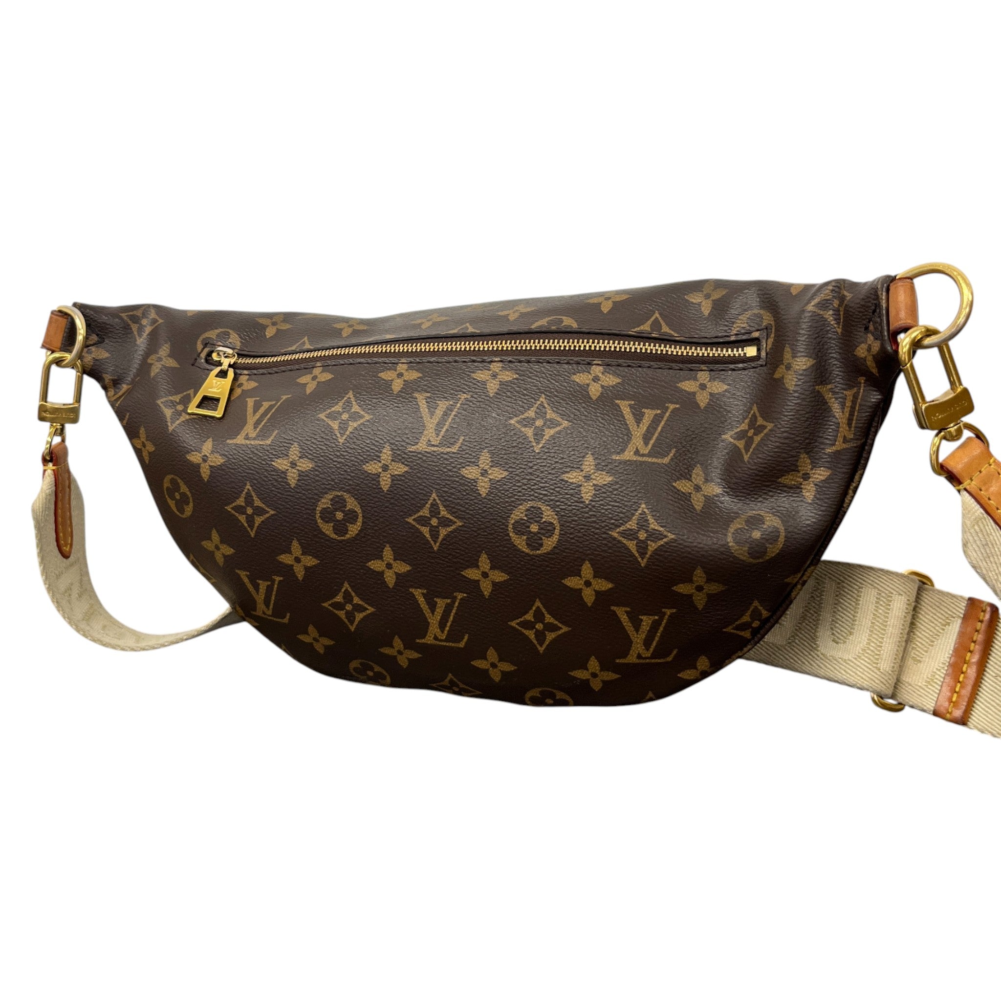 Men's Monogram High Rise Bum Bag Brown