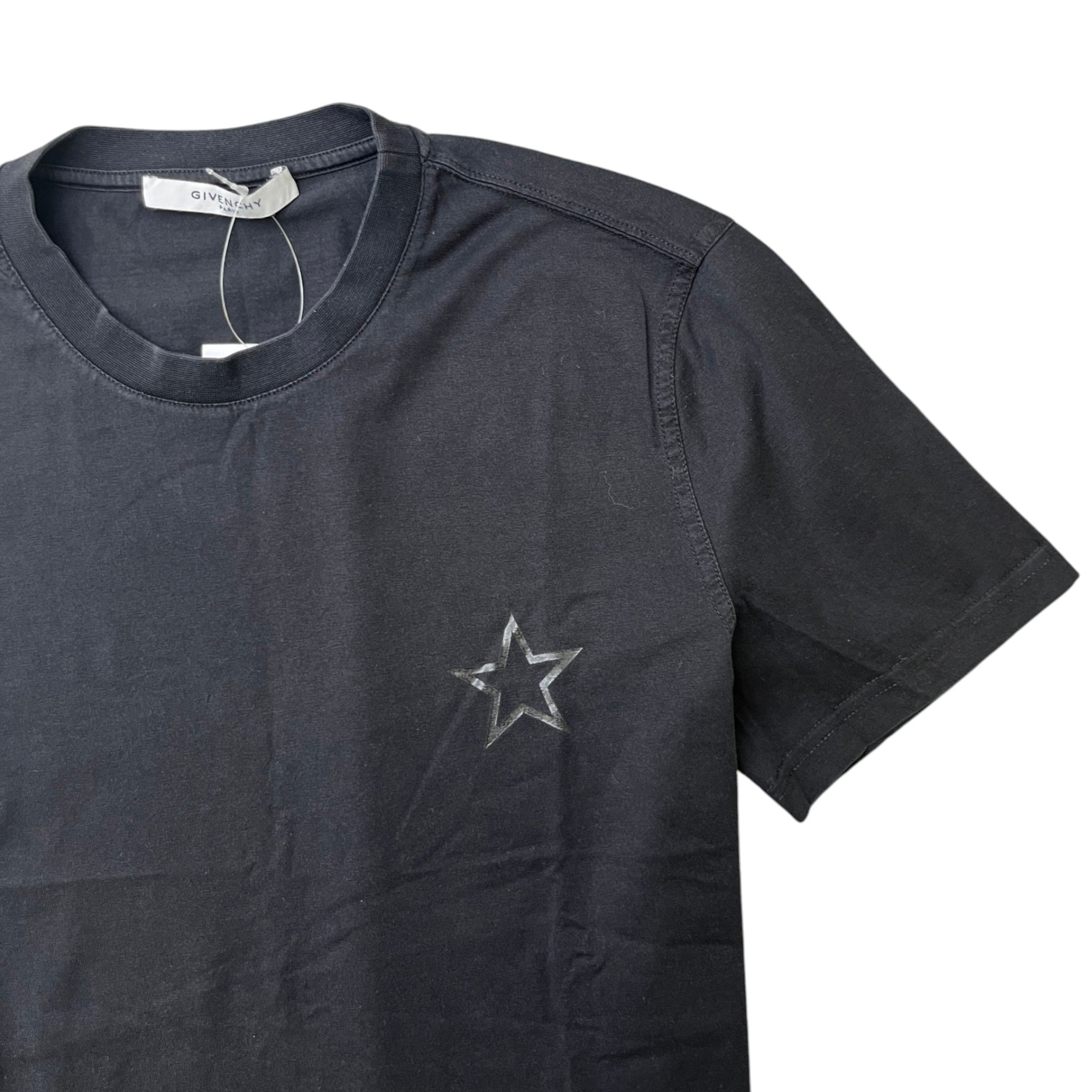 Men's Star Logo T-Shirt Black Size S