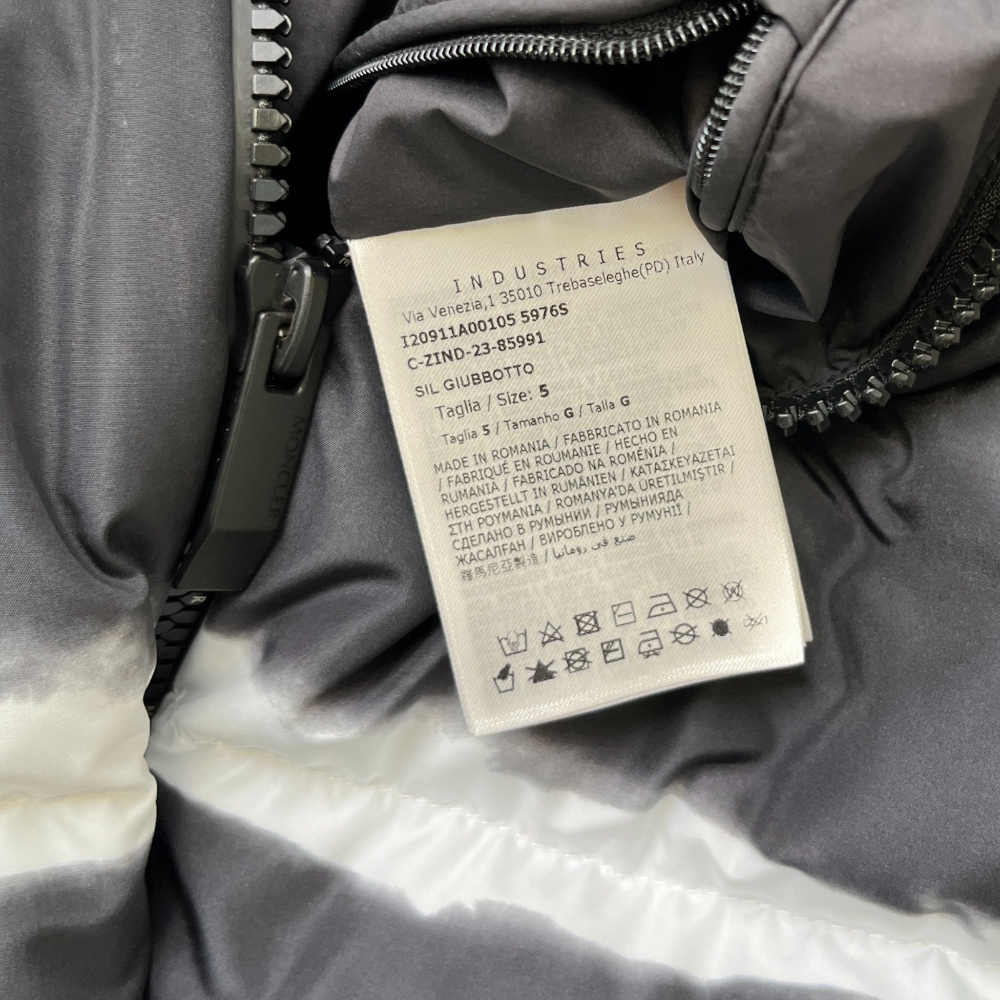 Men's Sil Down Jacket Black Size 5 / XXL