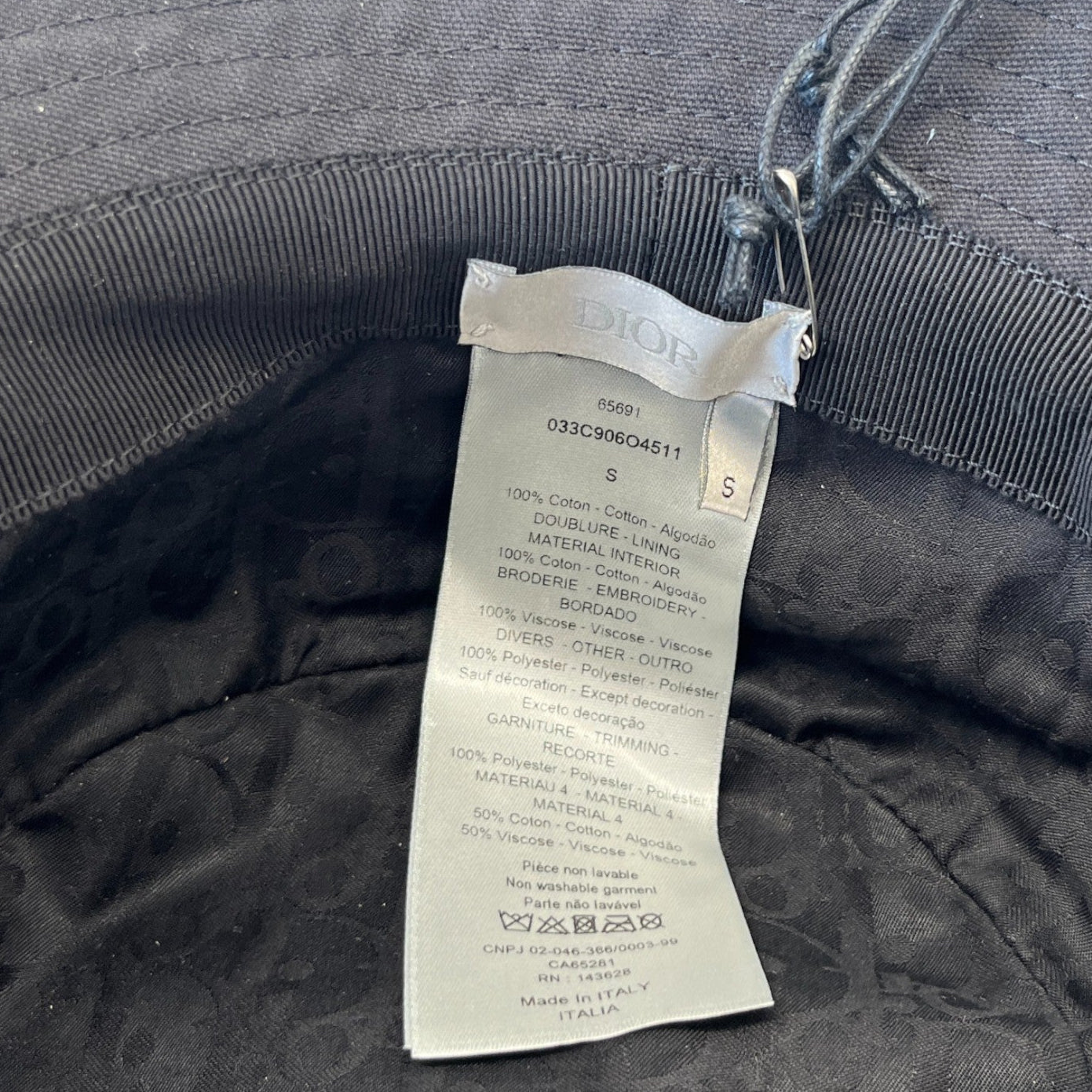 Men's X Kenny Scharf Cd Logo Bucket Hat Black Size S