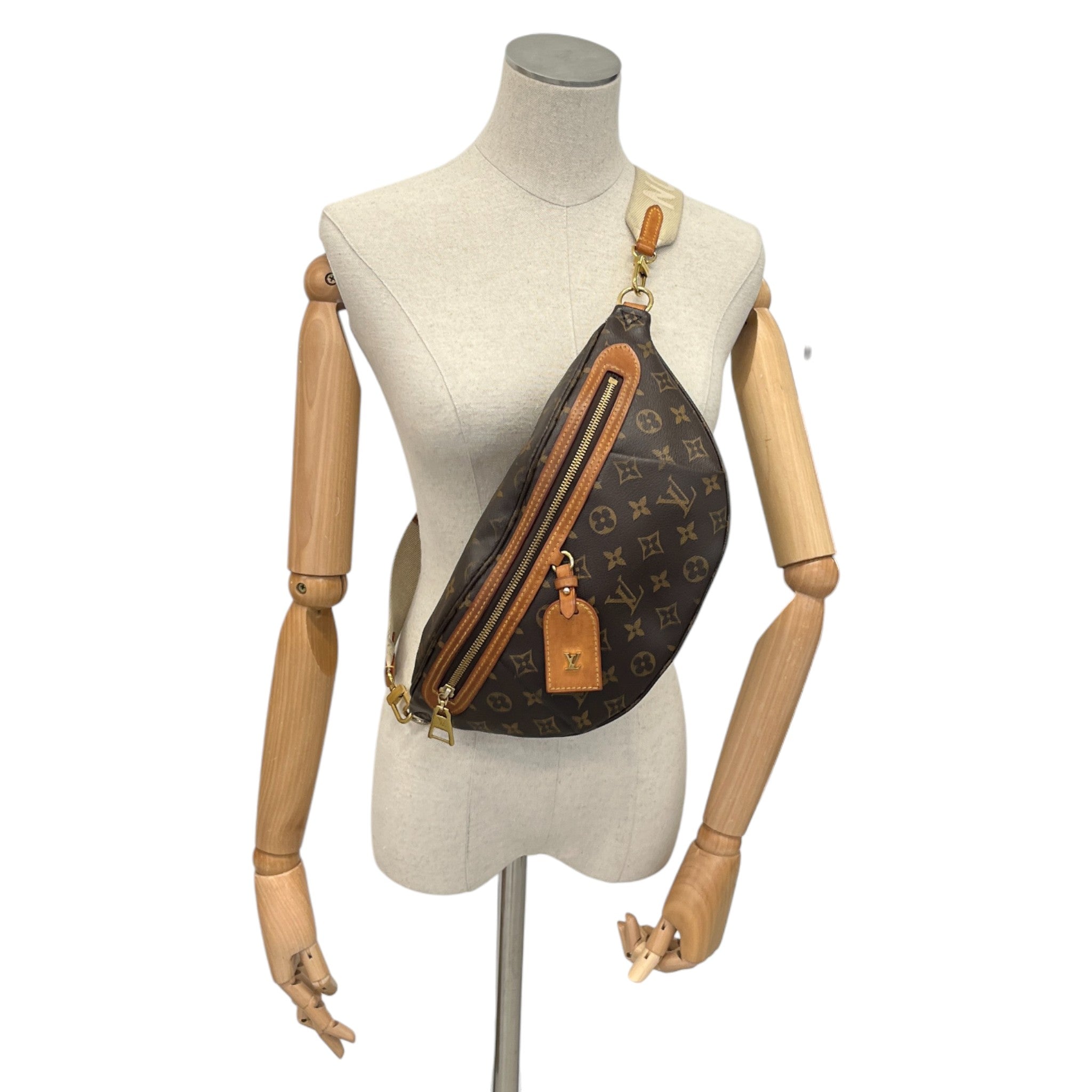 Men's Monogram High Rise Bum Bag Brown