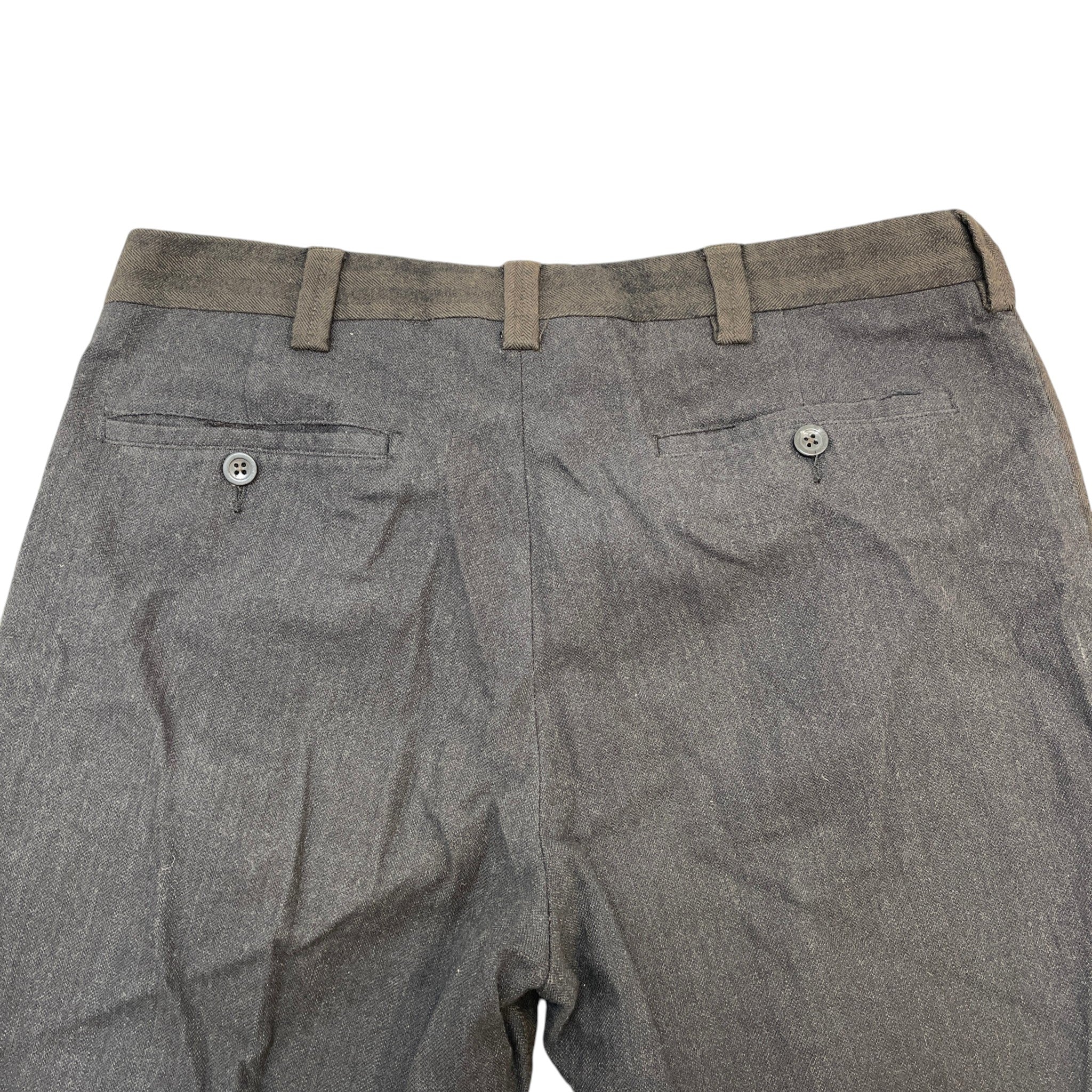 Men's Wool Trousers Black Size IT 46 / UK 30