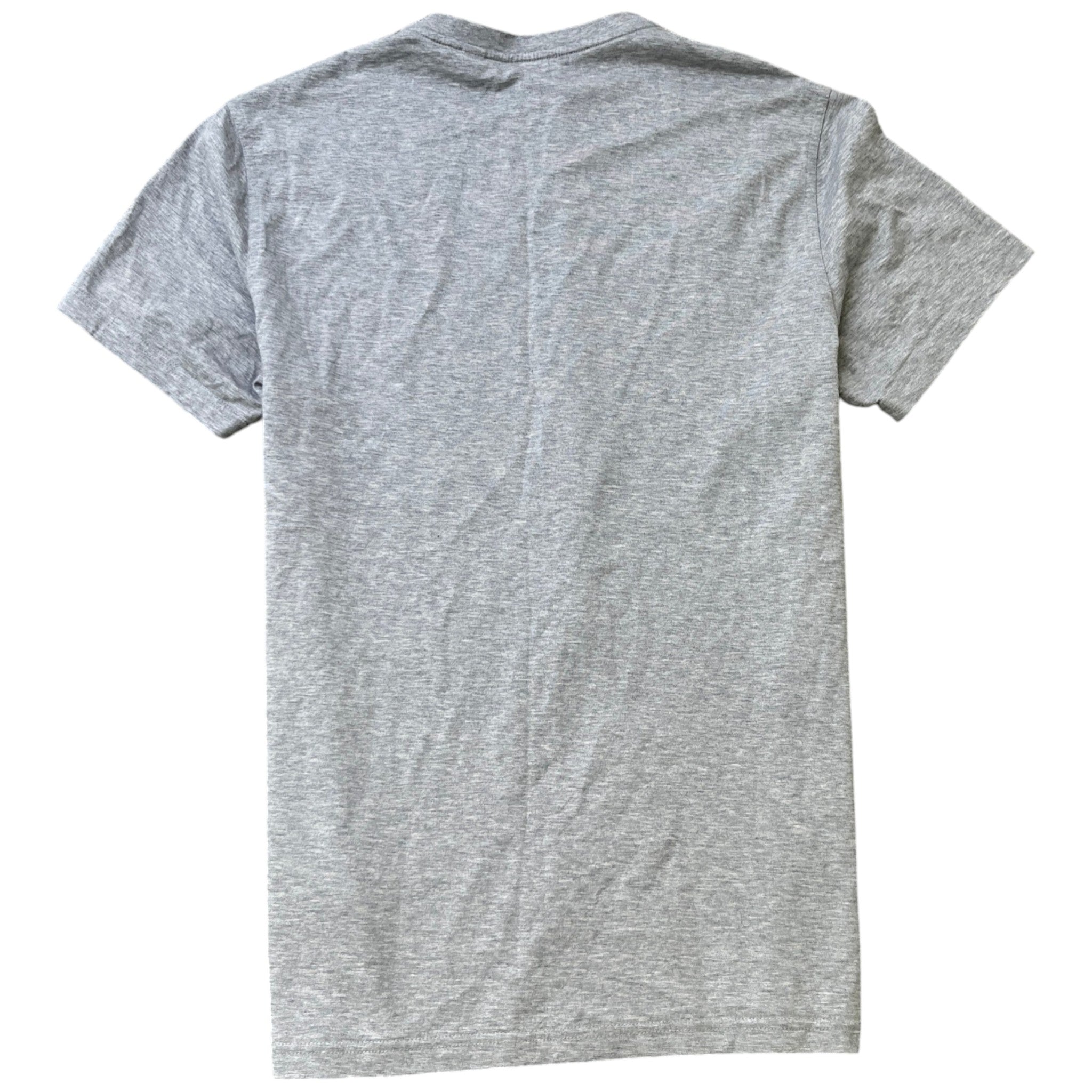 Men's Embroidered Logo T-Shirt Grey Size M