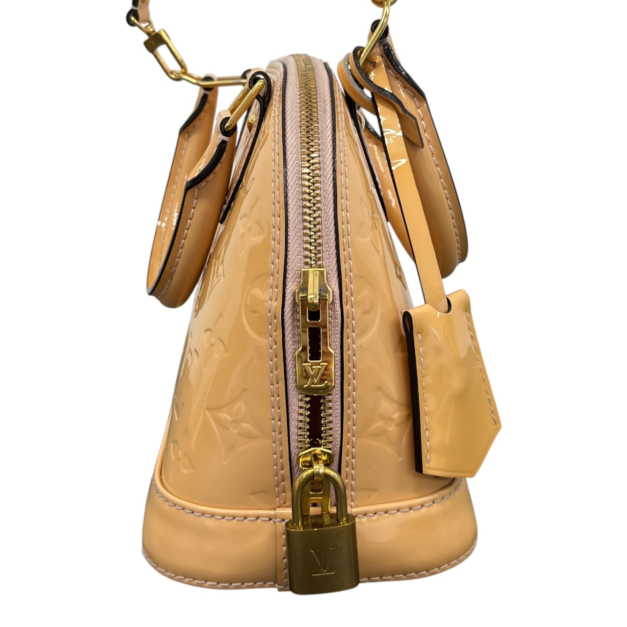 Women's Vernis Leather Alma Bb Handbag Beige