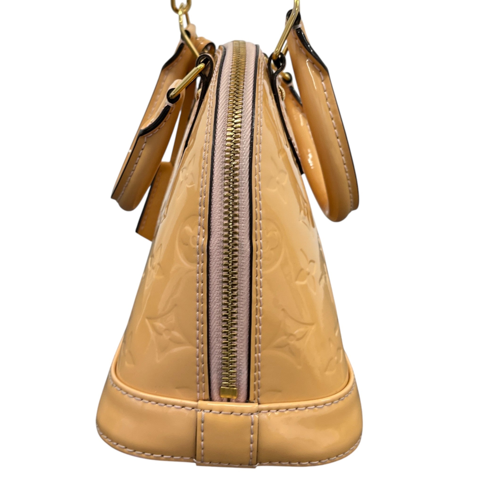 Women's Vernis Leather Alma Bb Handbag Beige