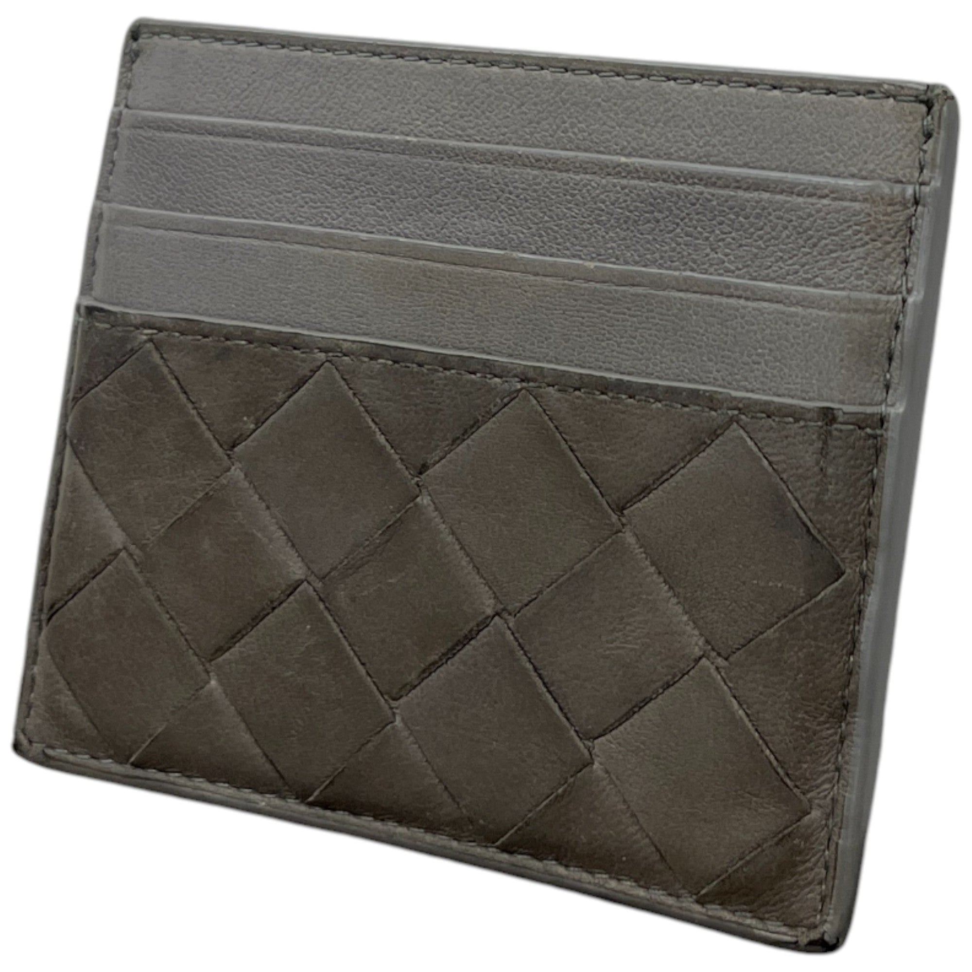 Men's Intrecciato Card Holder Grey