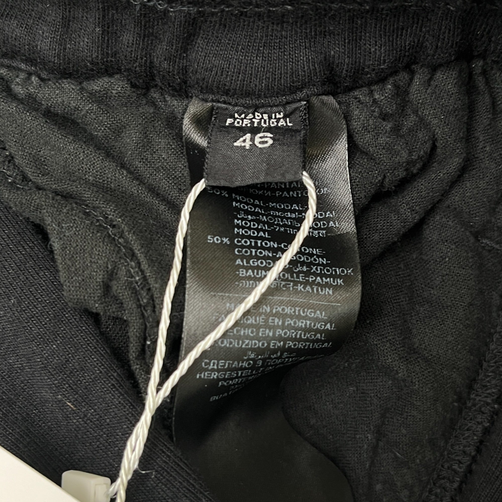 Men's Cuffed Joggers Black Size IT 46 / UK 30