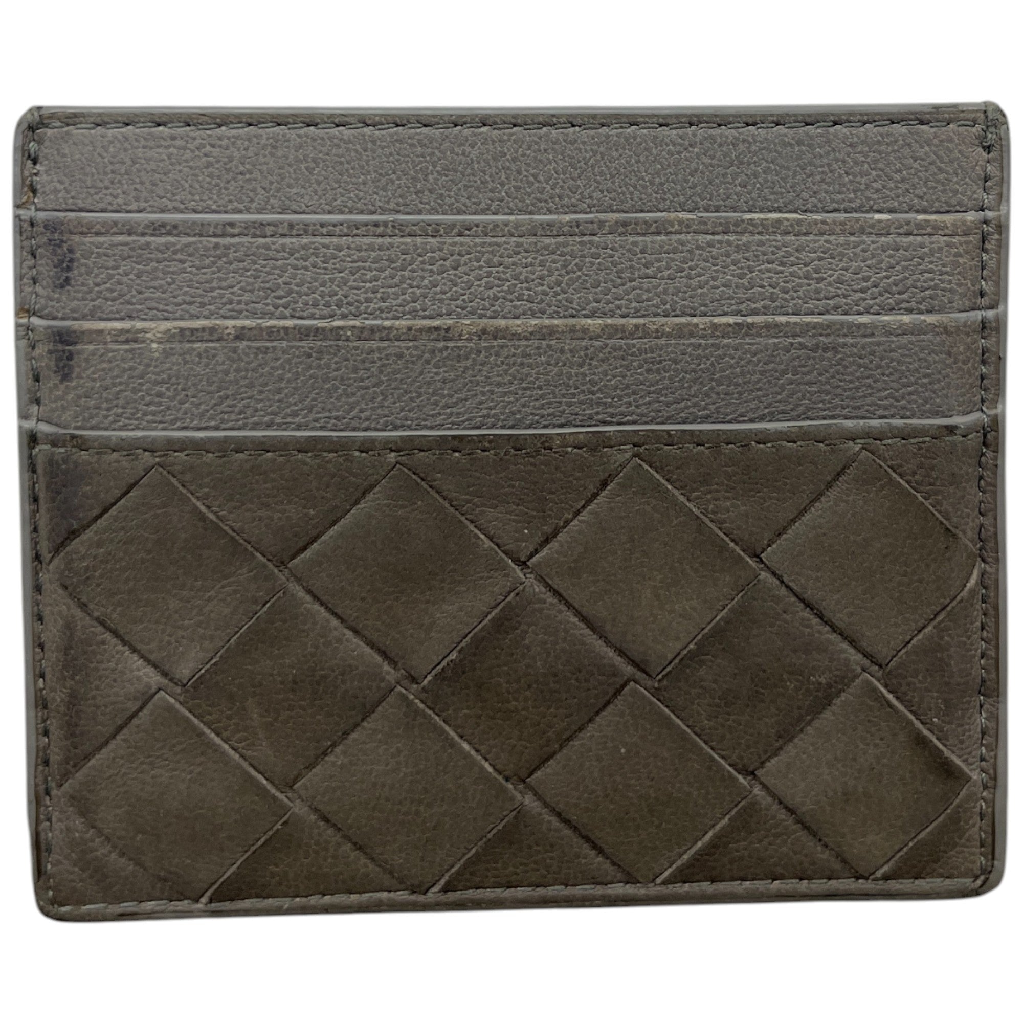 Men's Intrecciato Card Holder Grey