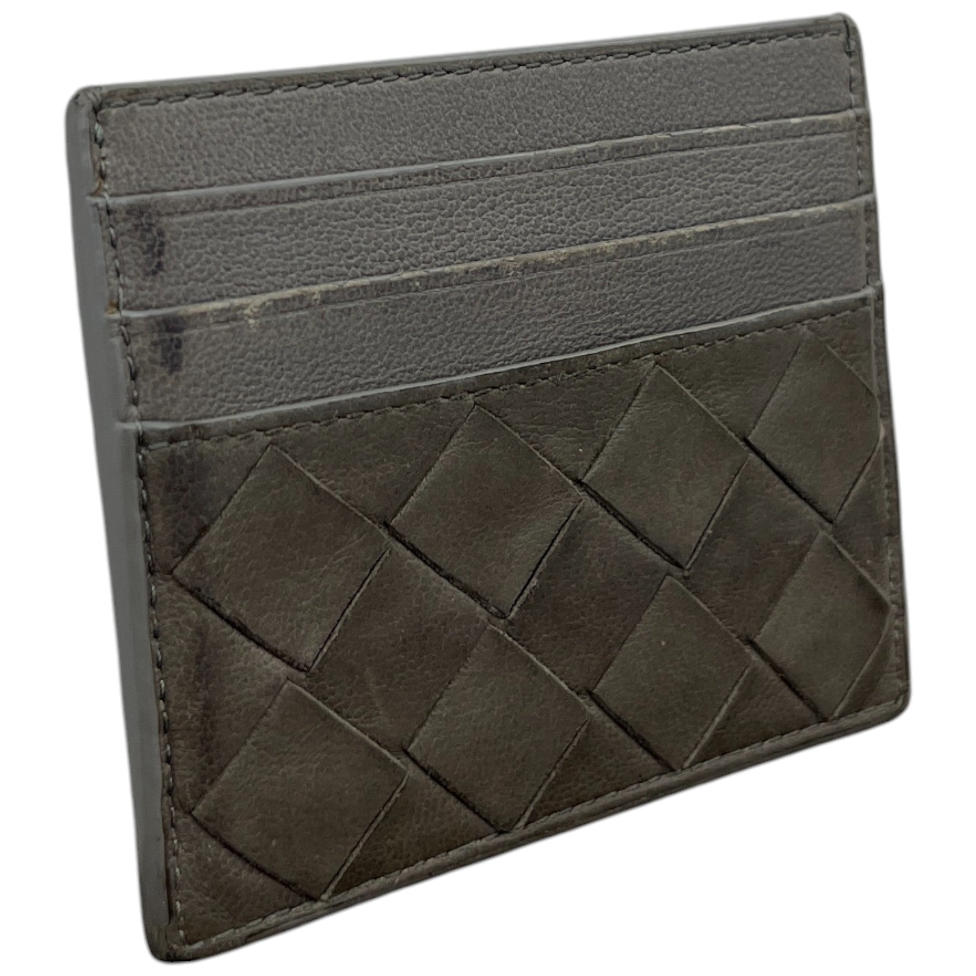 Men's Intrecciato Card Holder Grey