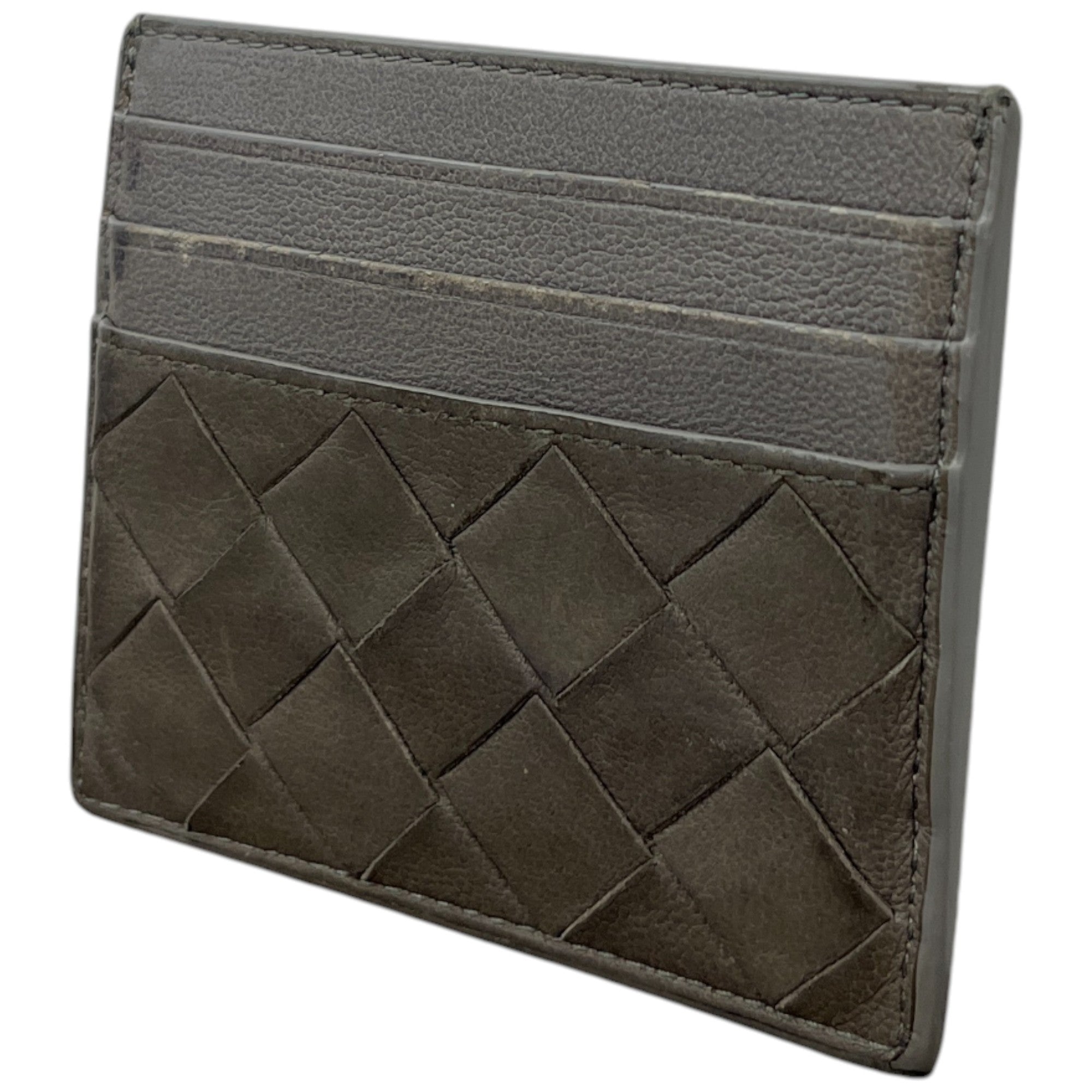Men's Intrecciato Card Holder Grey