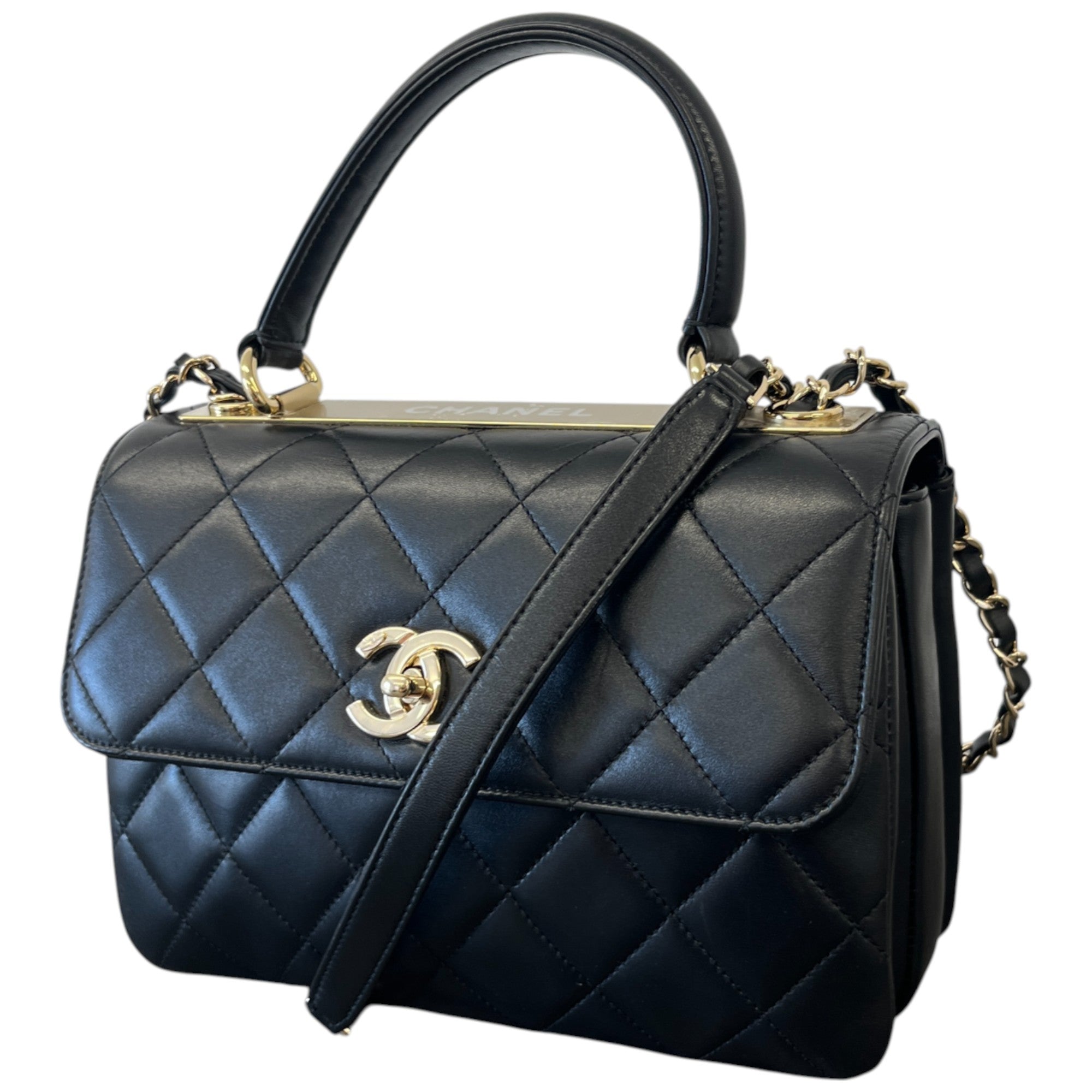 Women's Trendy Cc Top Handle Bag Black