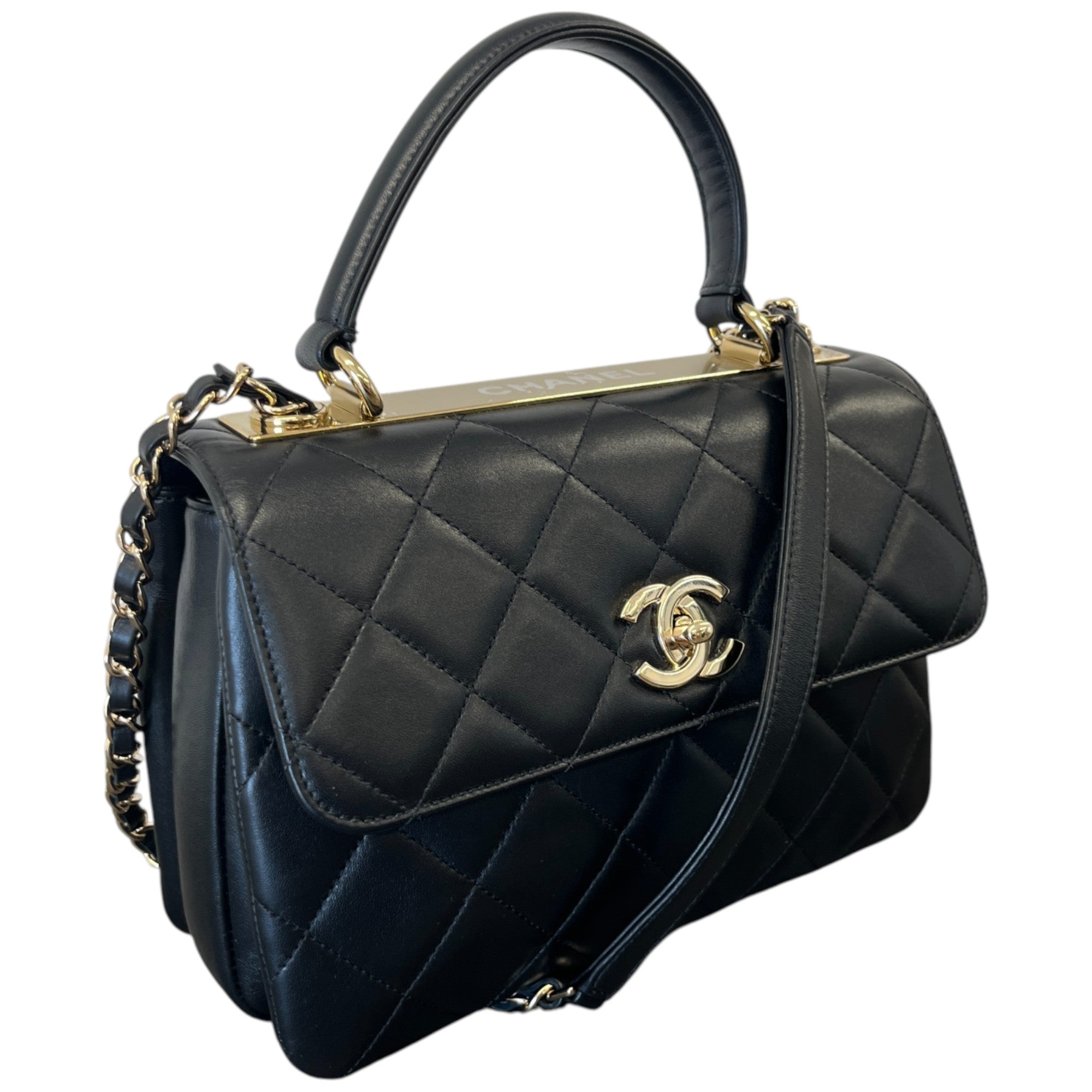 Women's Trendy Cc Top Handle Bag Black