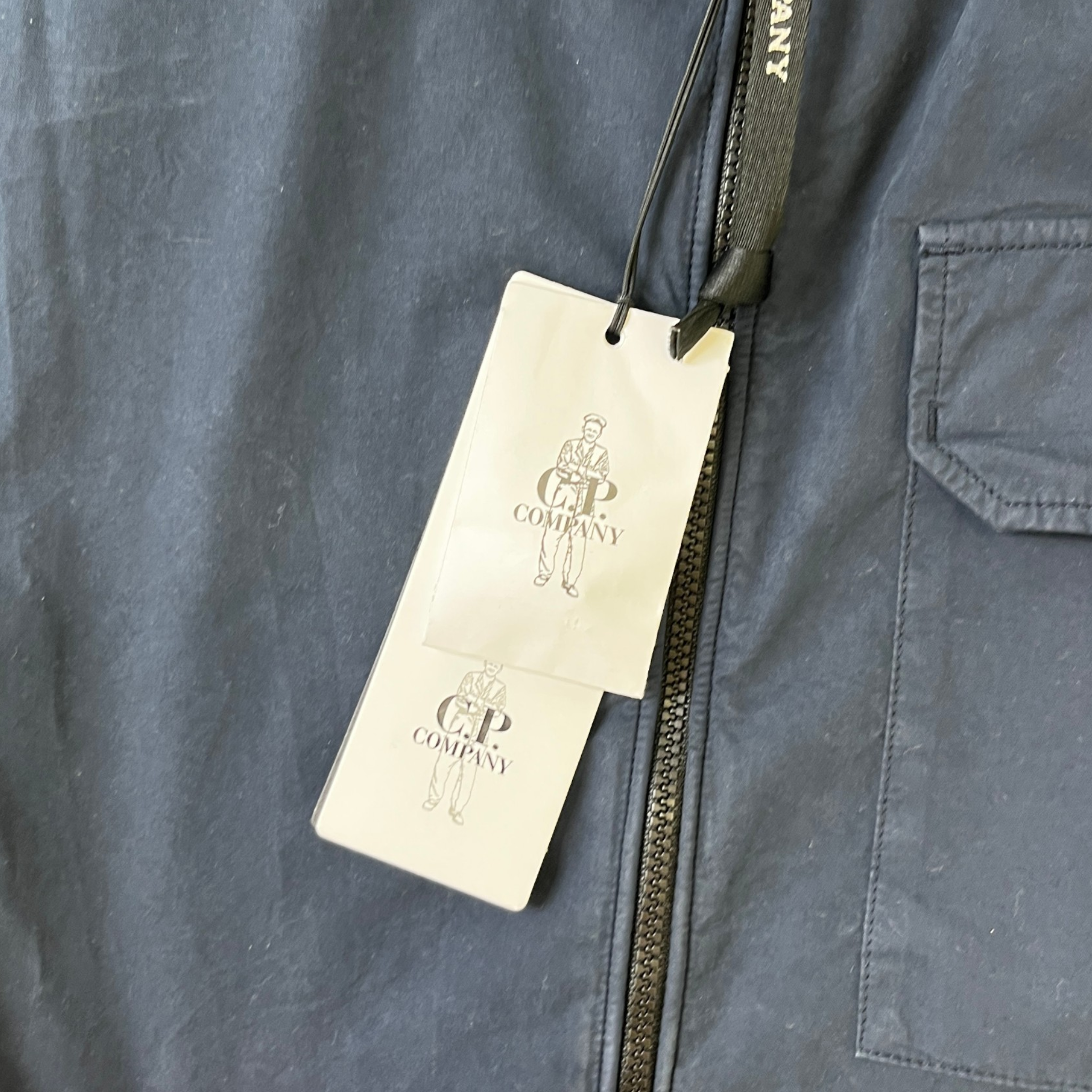 Men's Gabardine OverShirt Navy Size XXL