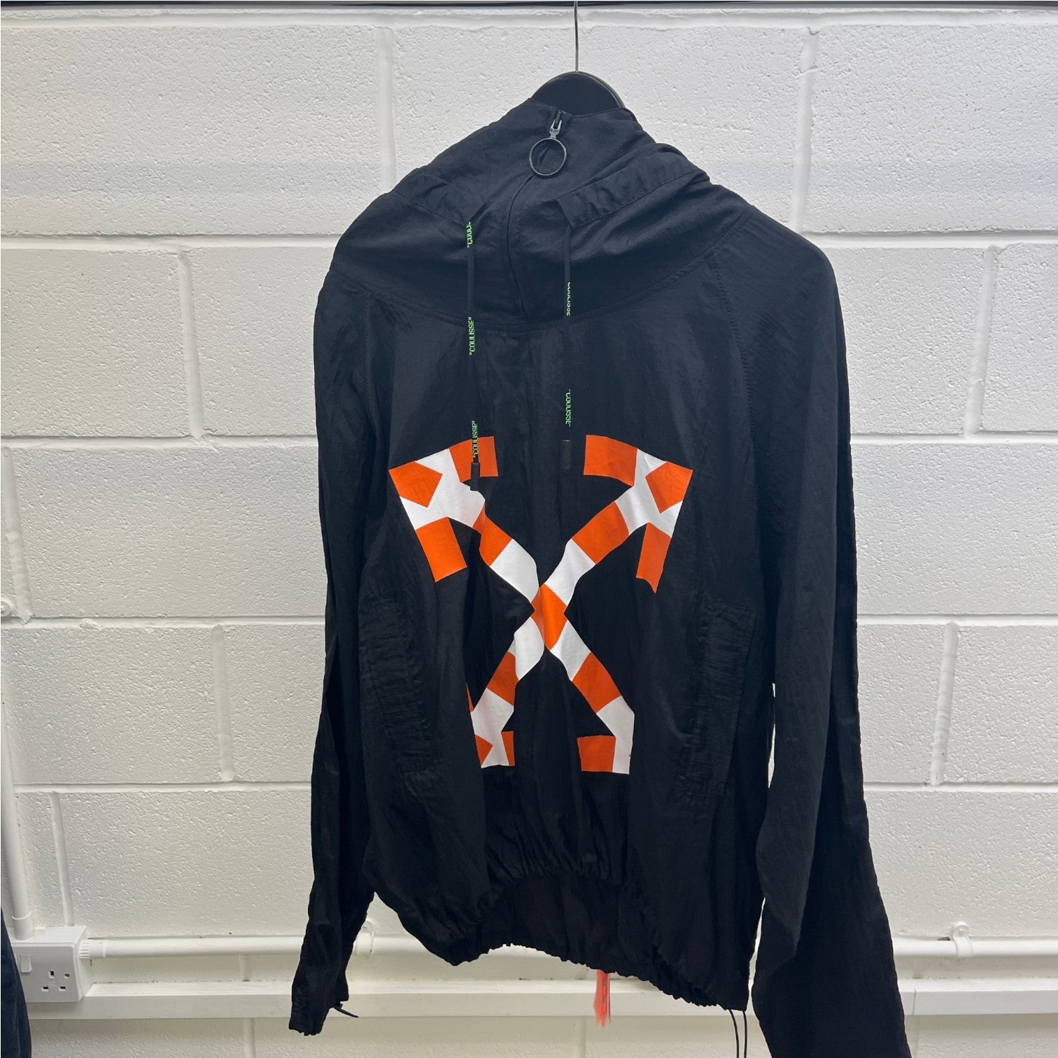 Men's Anorak Windbreaker Black Size S
