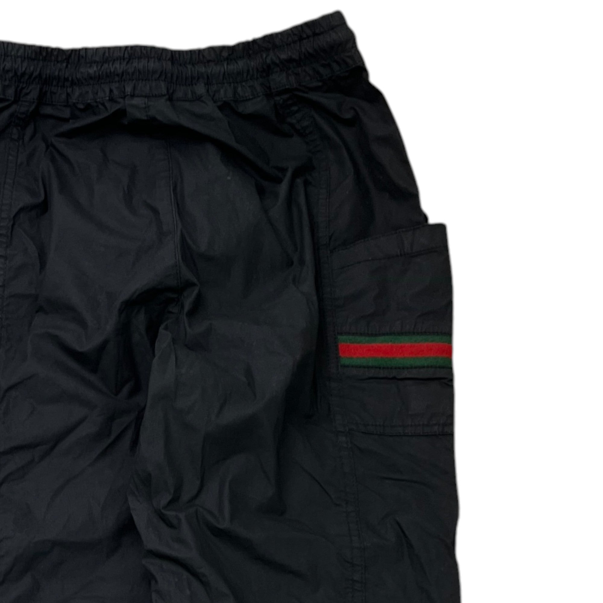 Men's Gg Web Trousers Black Size IT 46 / UK 30