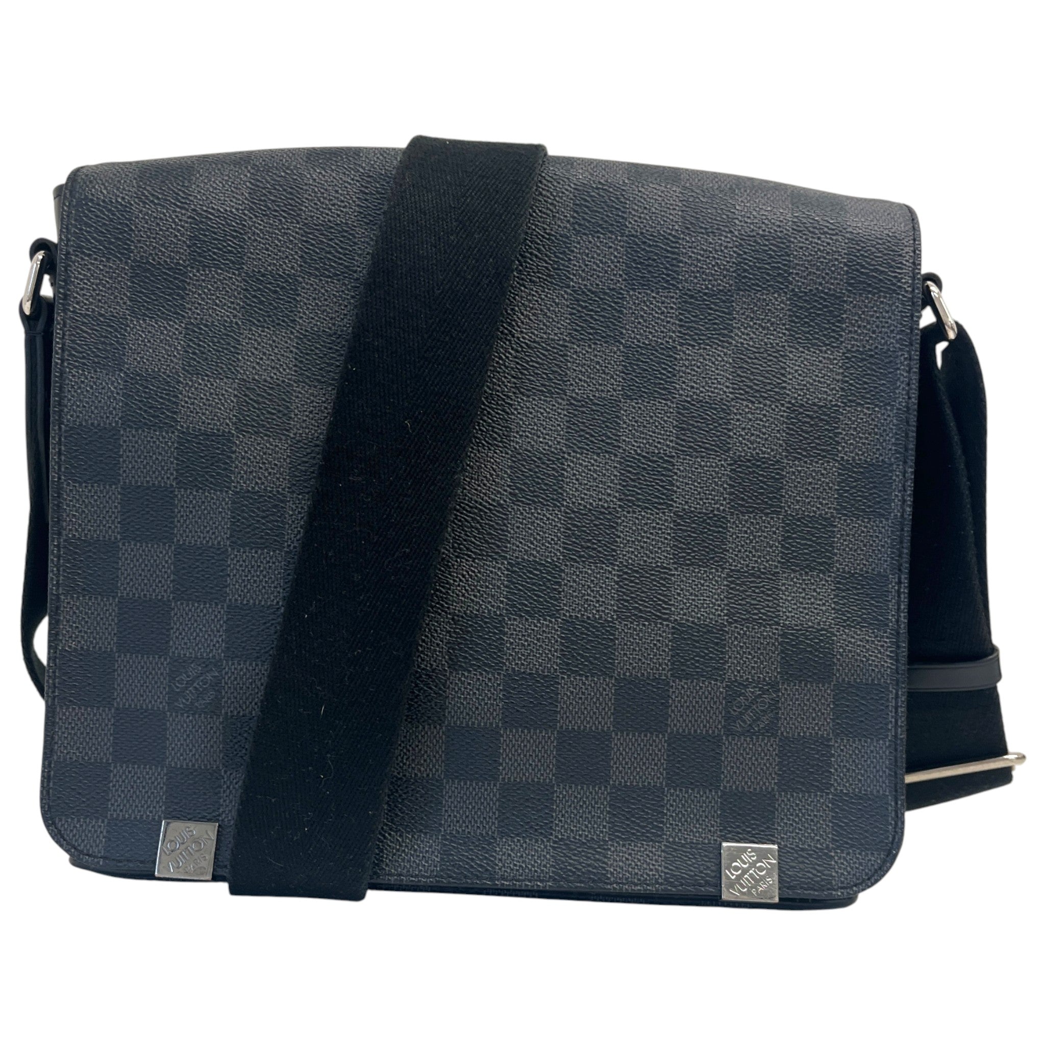 Men's Damier Graphite District Pm Bag Charcoal