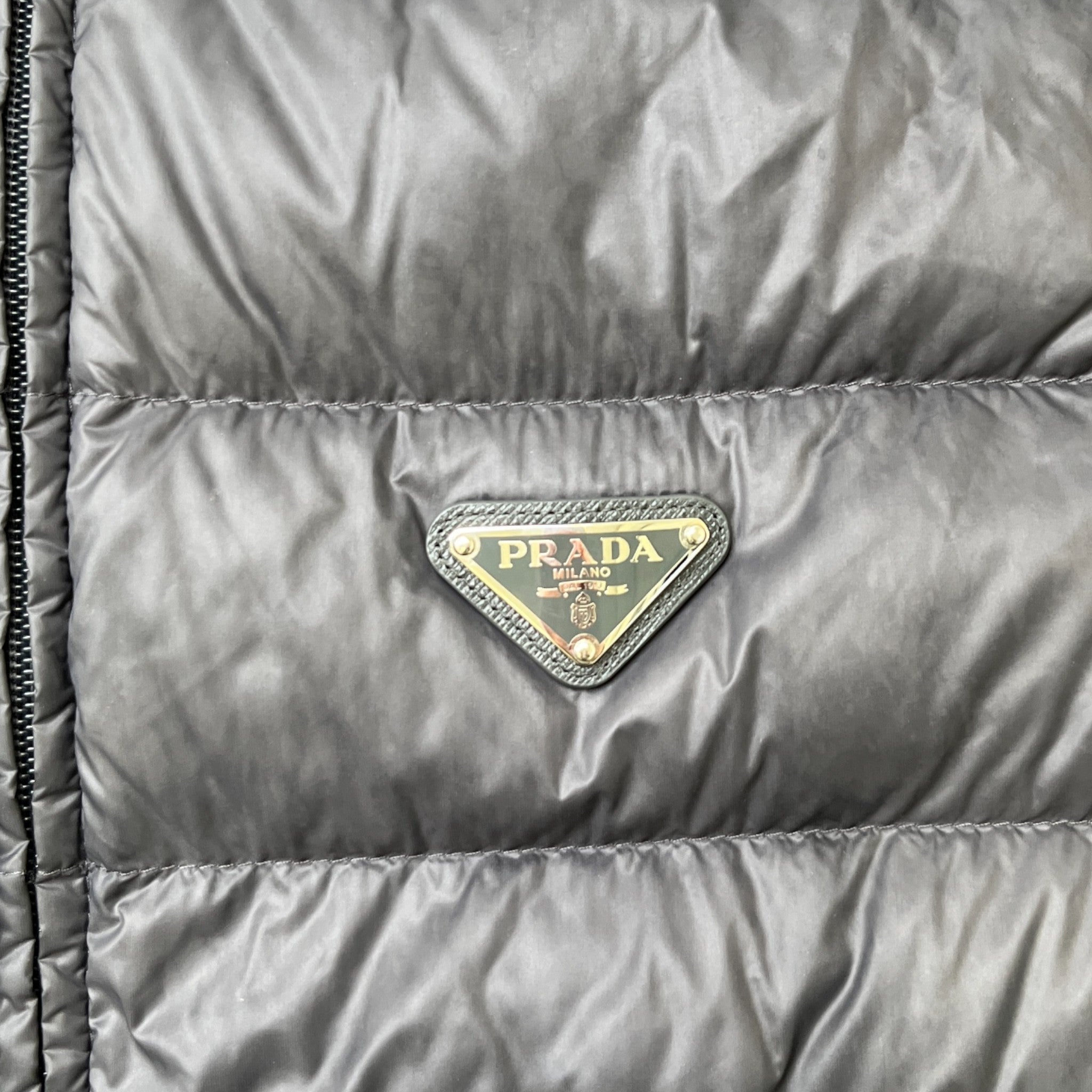 Men's Plaque Logo Gilet Grey Size IT 46 / S