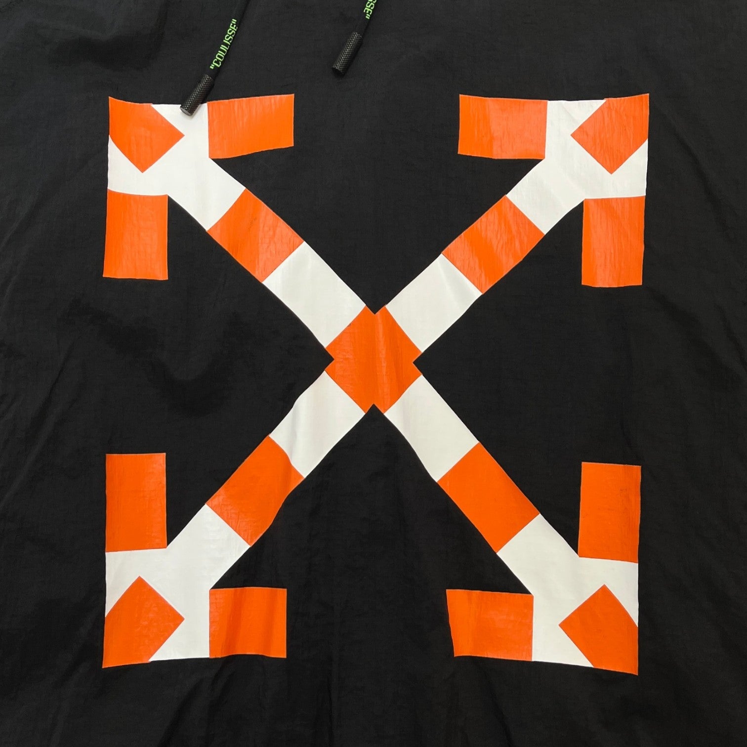 Men's Anorak Windbreaker Black Size S