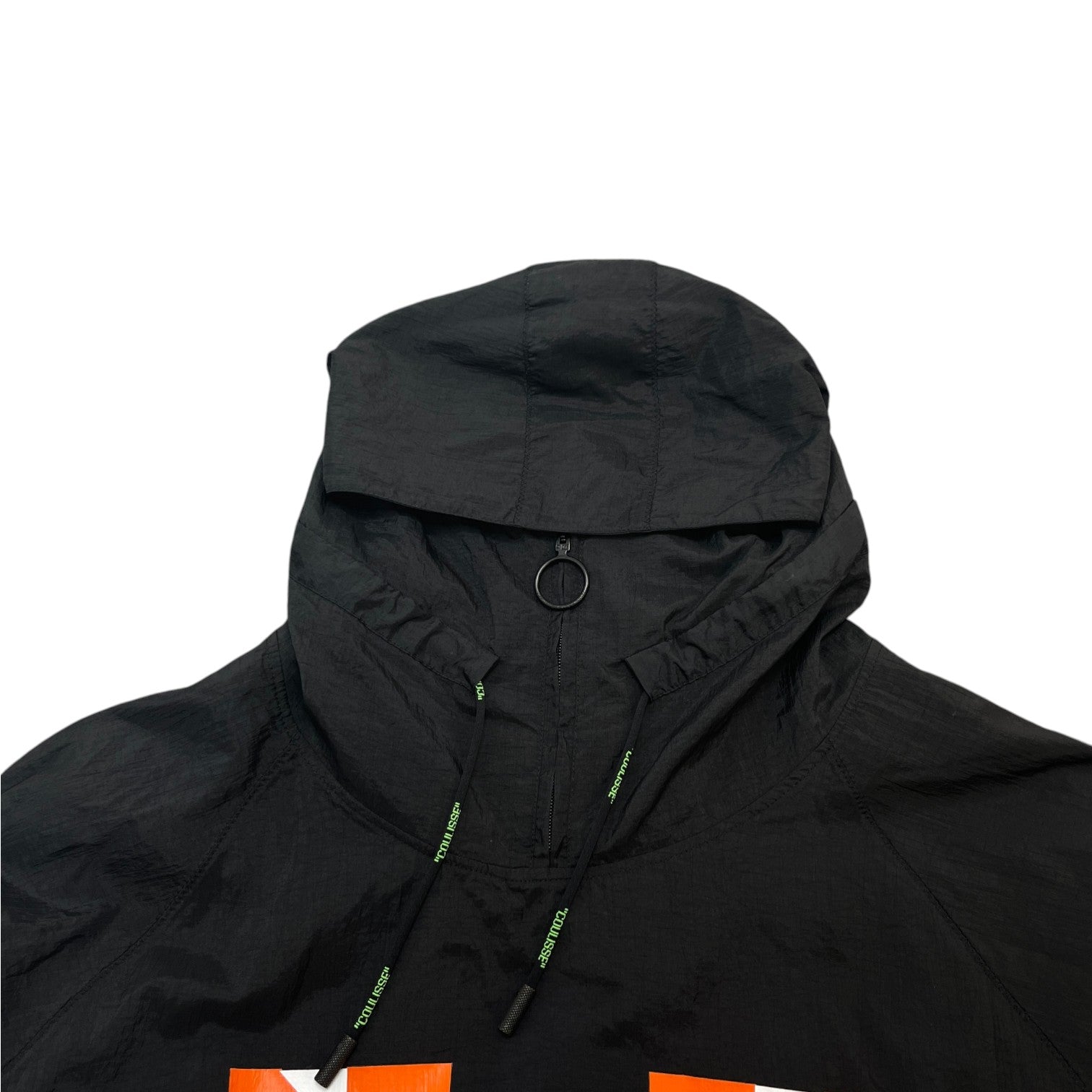 Men's Anorak Windbreaker Black Size S
