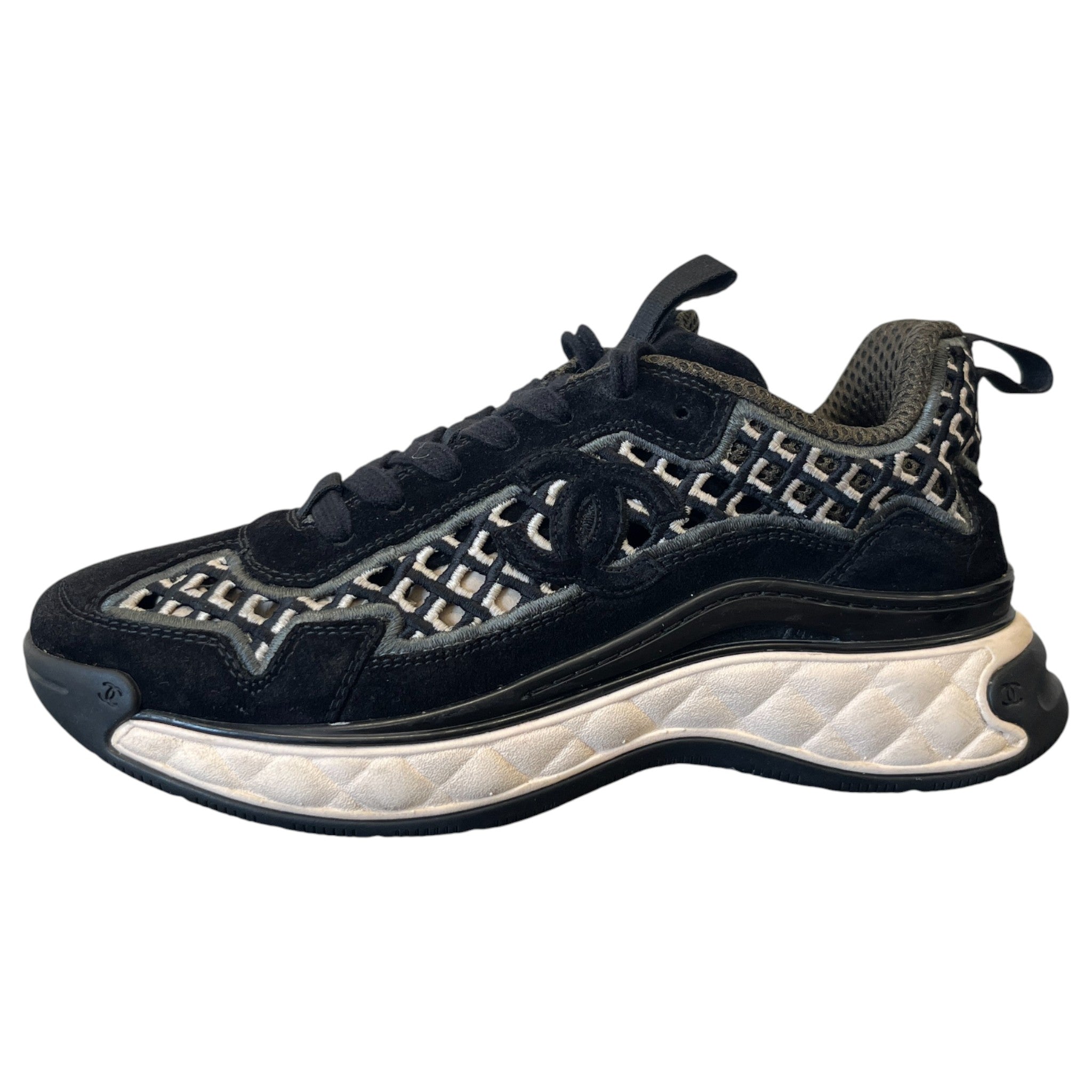 Women's Damen Cc Runner Tweed Low Trainers Black Size EU 37.5 / UK 4.5