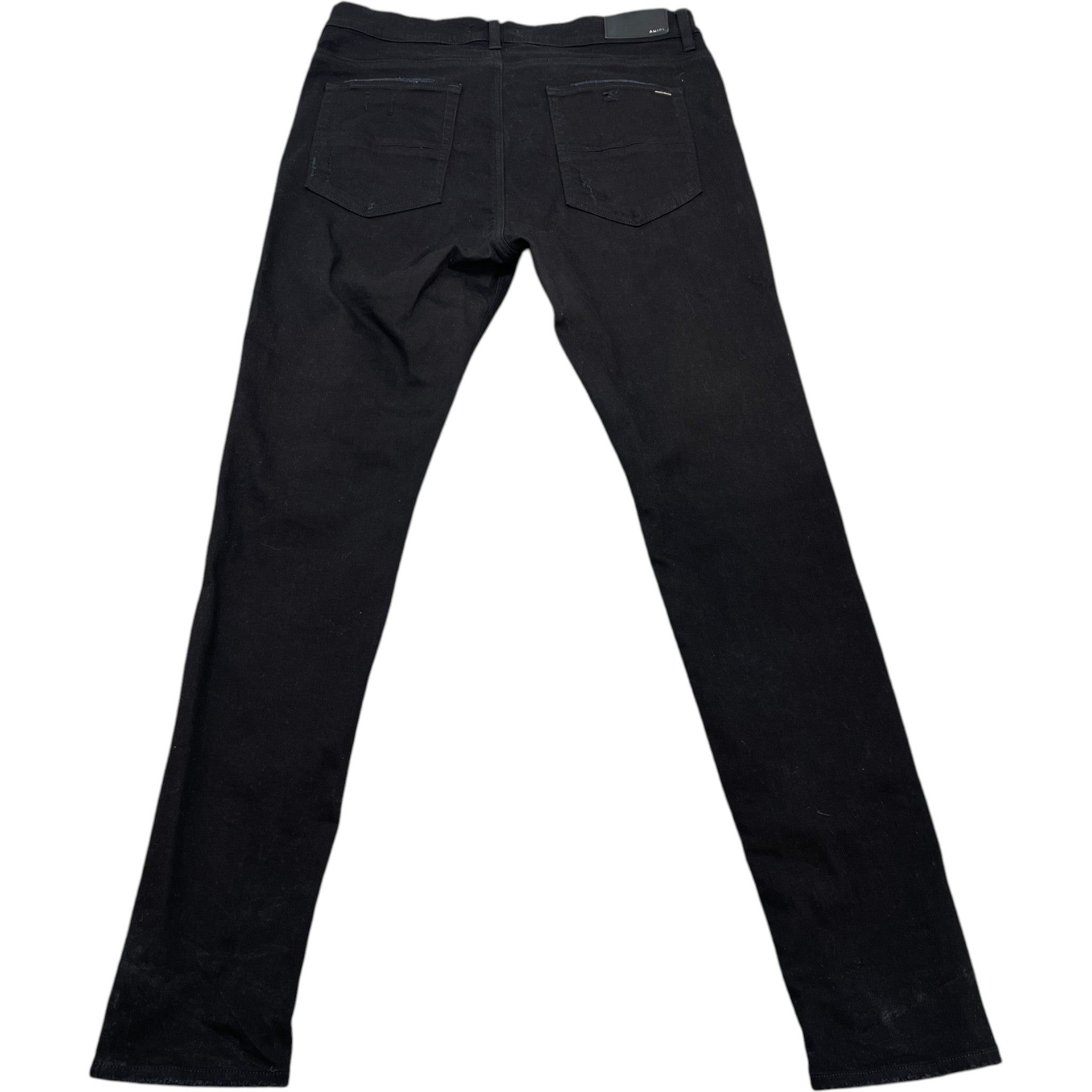 Men's Mx1 Distressed Bandana Jeans Black Size Waist 38"