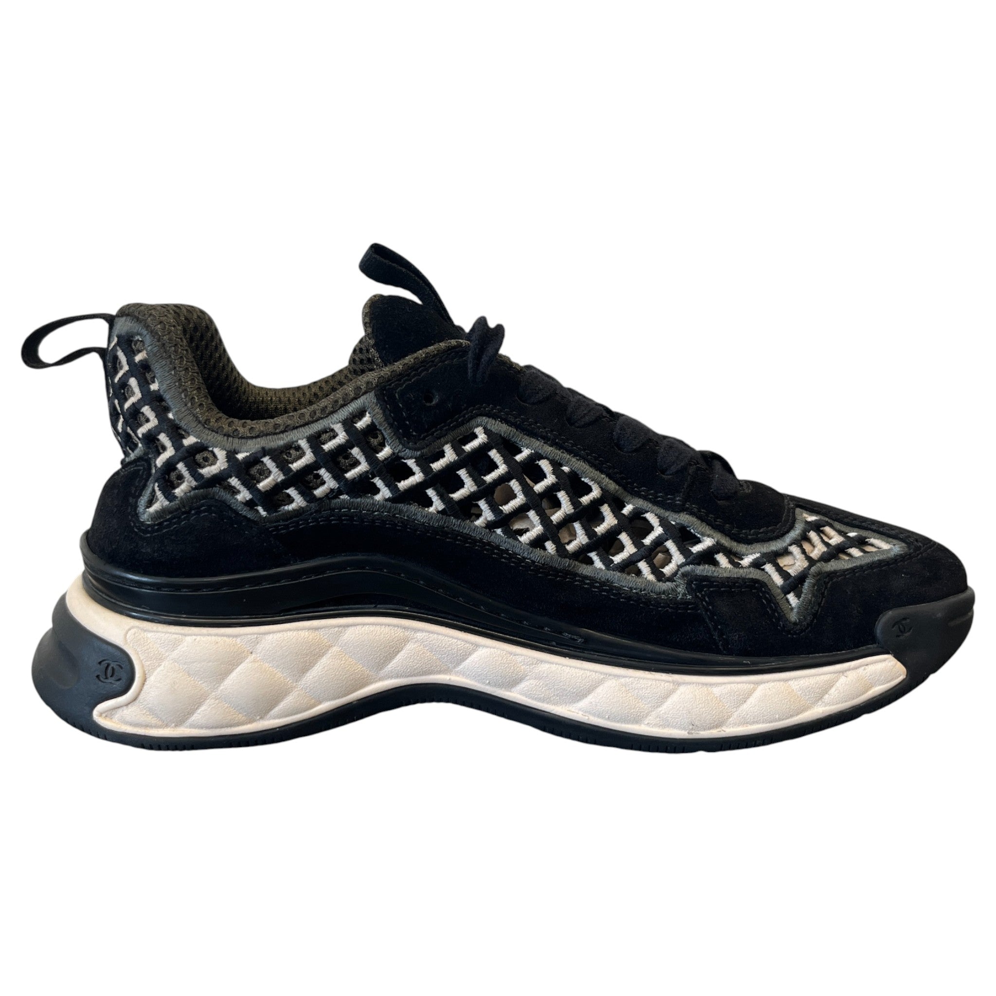 Women's Damen Cc Runner Tweed Low Trainers Black Size EU 37.5 / UK 4.5