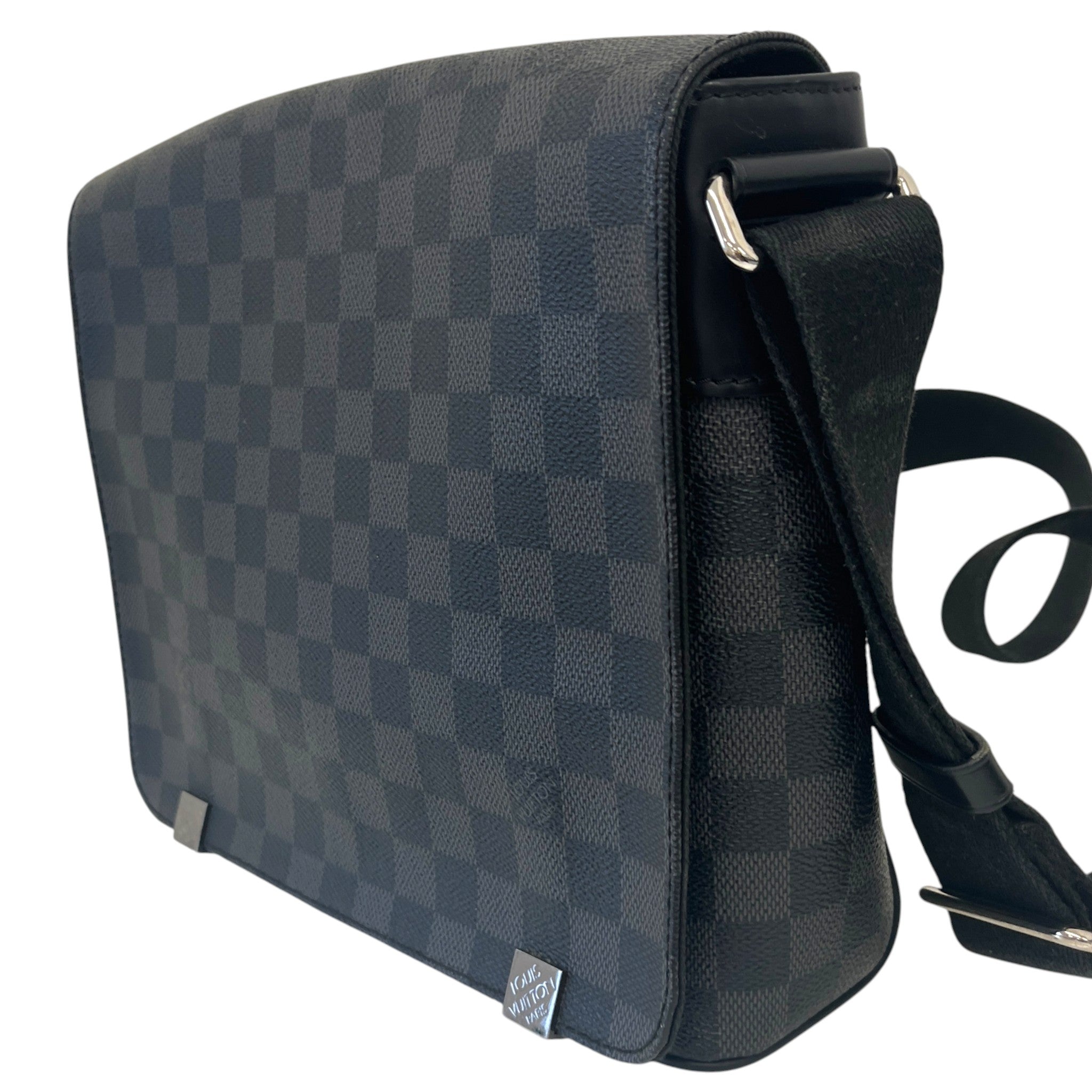 Men's Damier Graphite District Pm Bag Charcoal