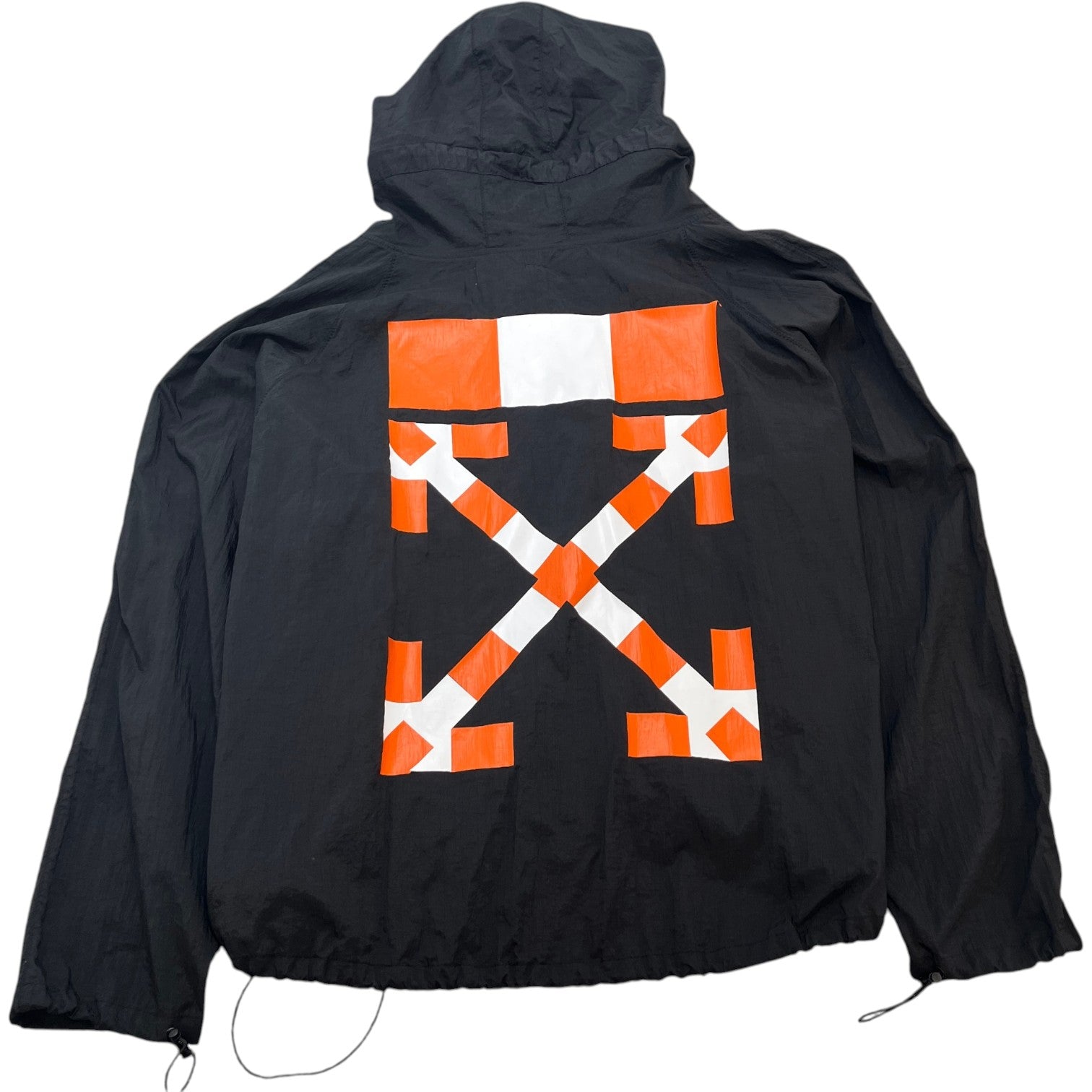 Men's Anorak Windbreaker Black Size S