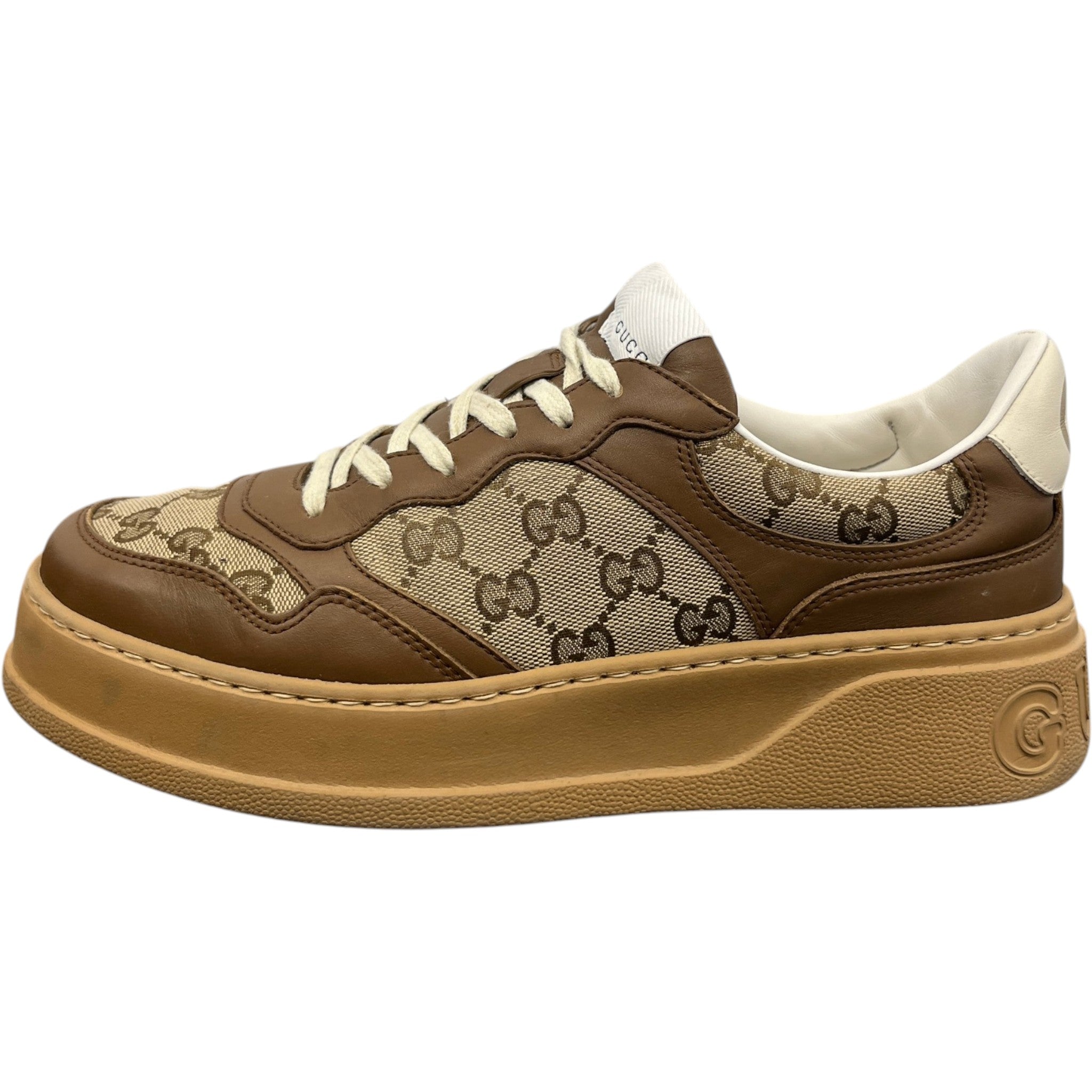 Men's Gg Supreme Low Trainers Brown Size EU 41.5 / UK 7.5