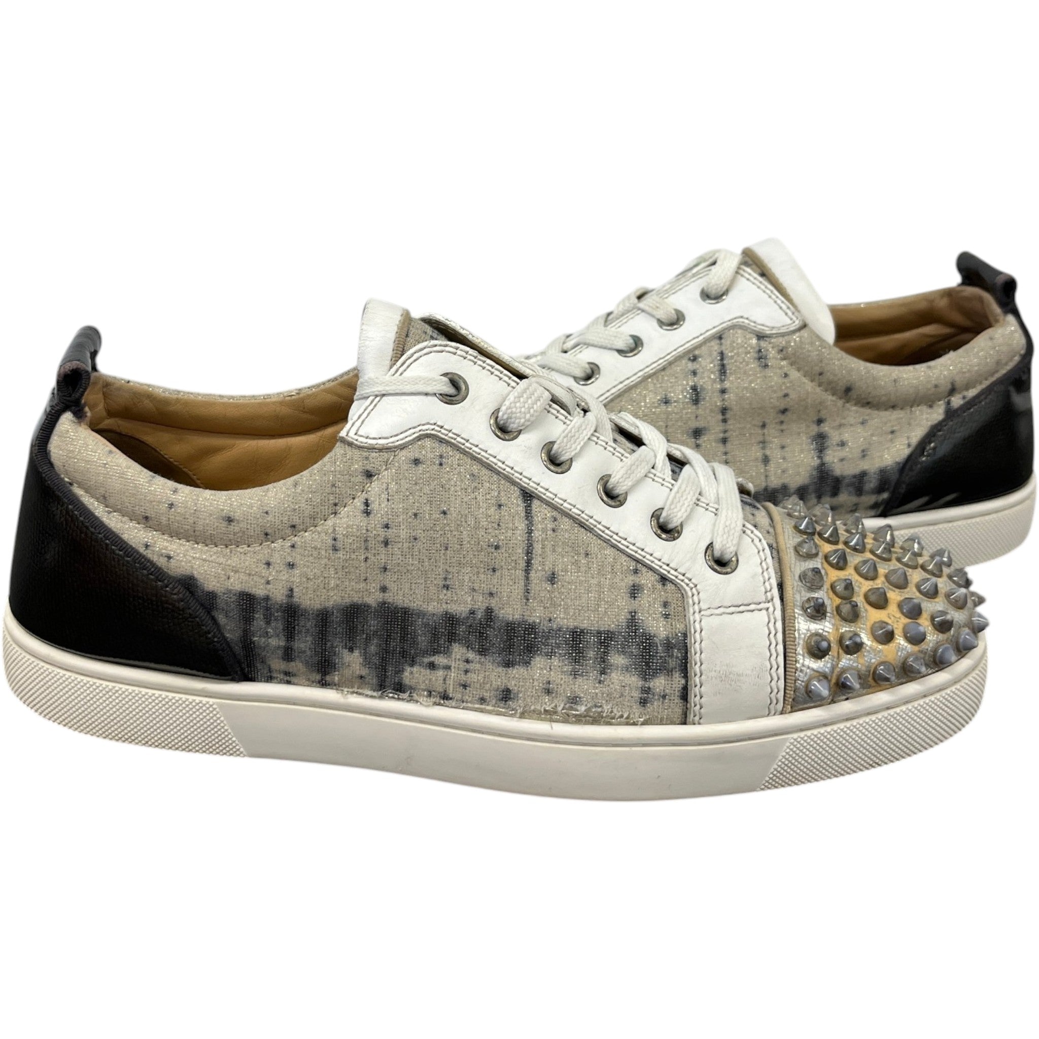 Men's Louis Junior Spikes Low Trainers Cream Size EU 42.5 / UK 8.5