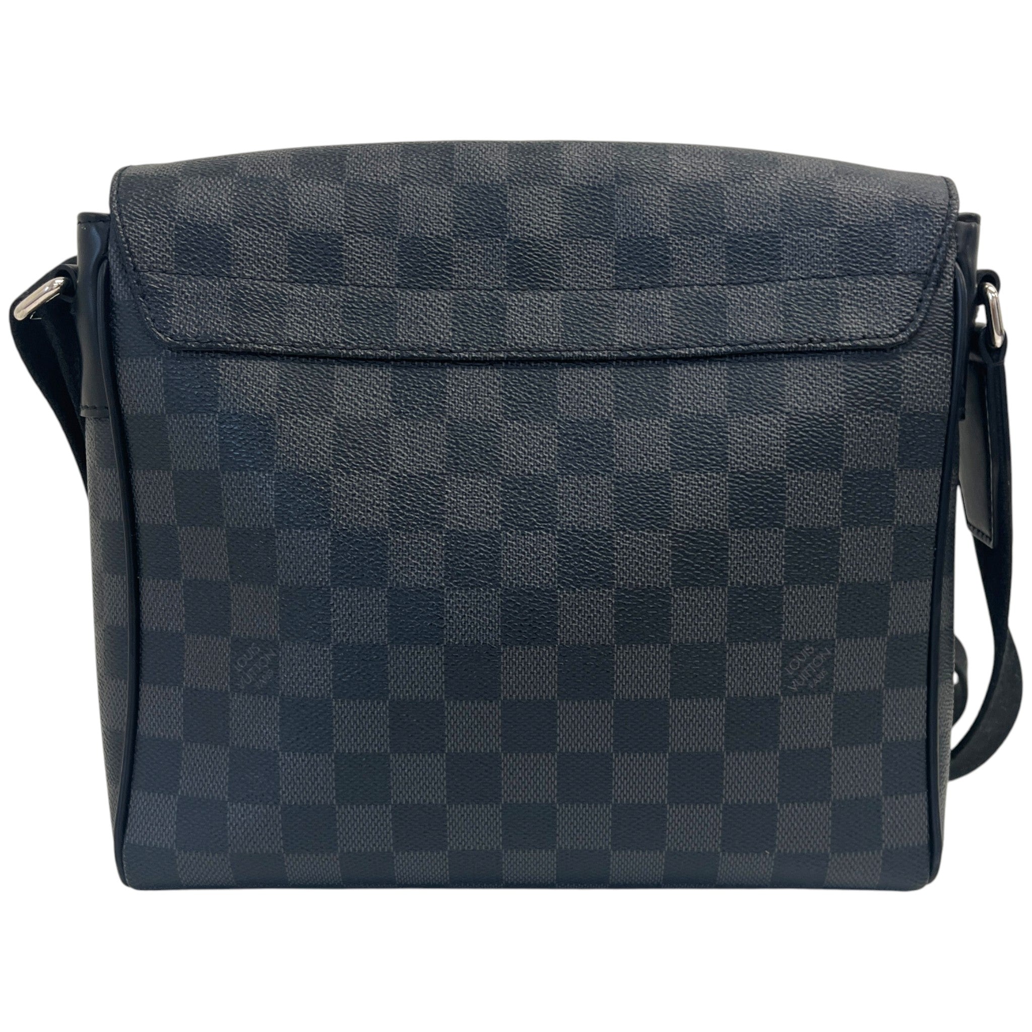 Men's Damier Graphite District Pm Bag Charcoal