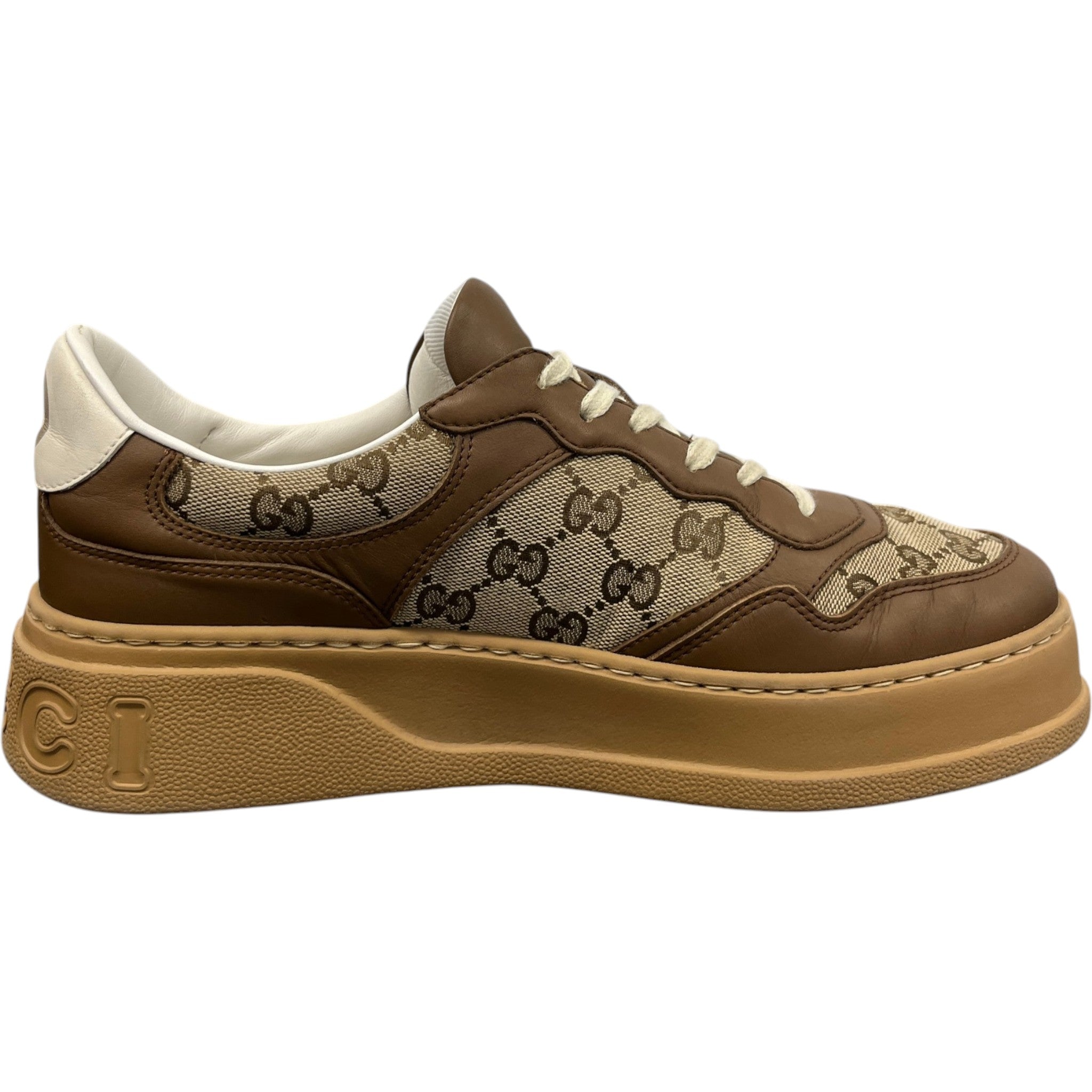 Men's Gg Supreme Low Trainers Brown Size EU 41.5 / UK 7.5