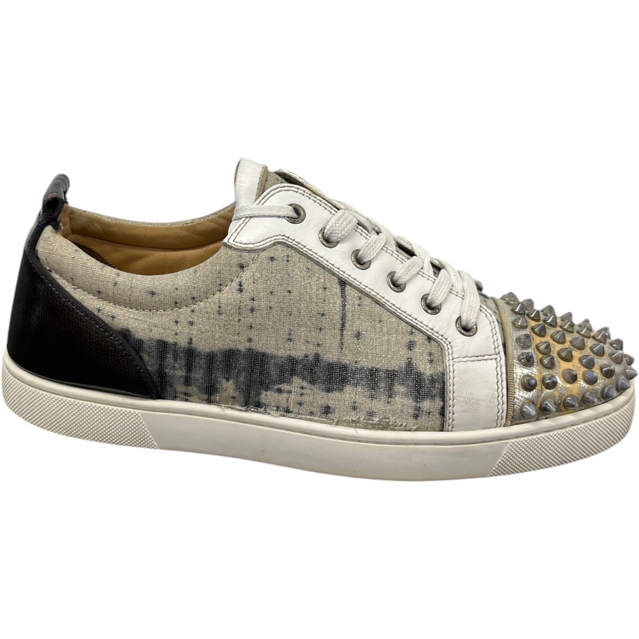 Men's Louis Junior Spikes Low Trainers Cream Size EU 42.5 / UK 8.5