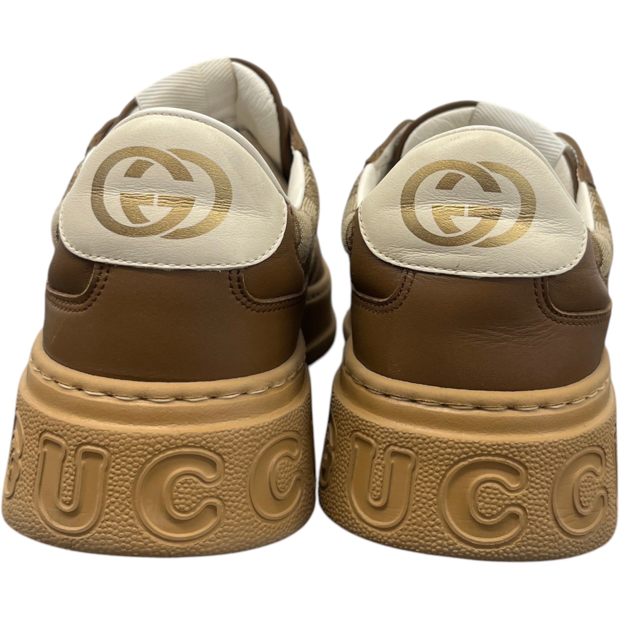 Men's Gg Supreme Low Trainers Brown Size EU 41.5 / UK 7.5