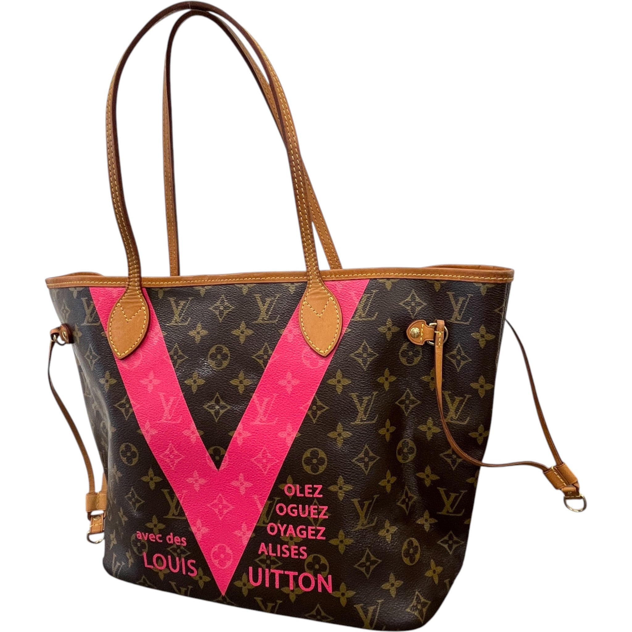 Women's Monogram V Neverfull Mm Handbag Brown