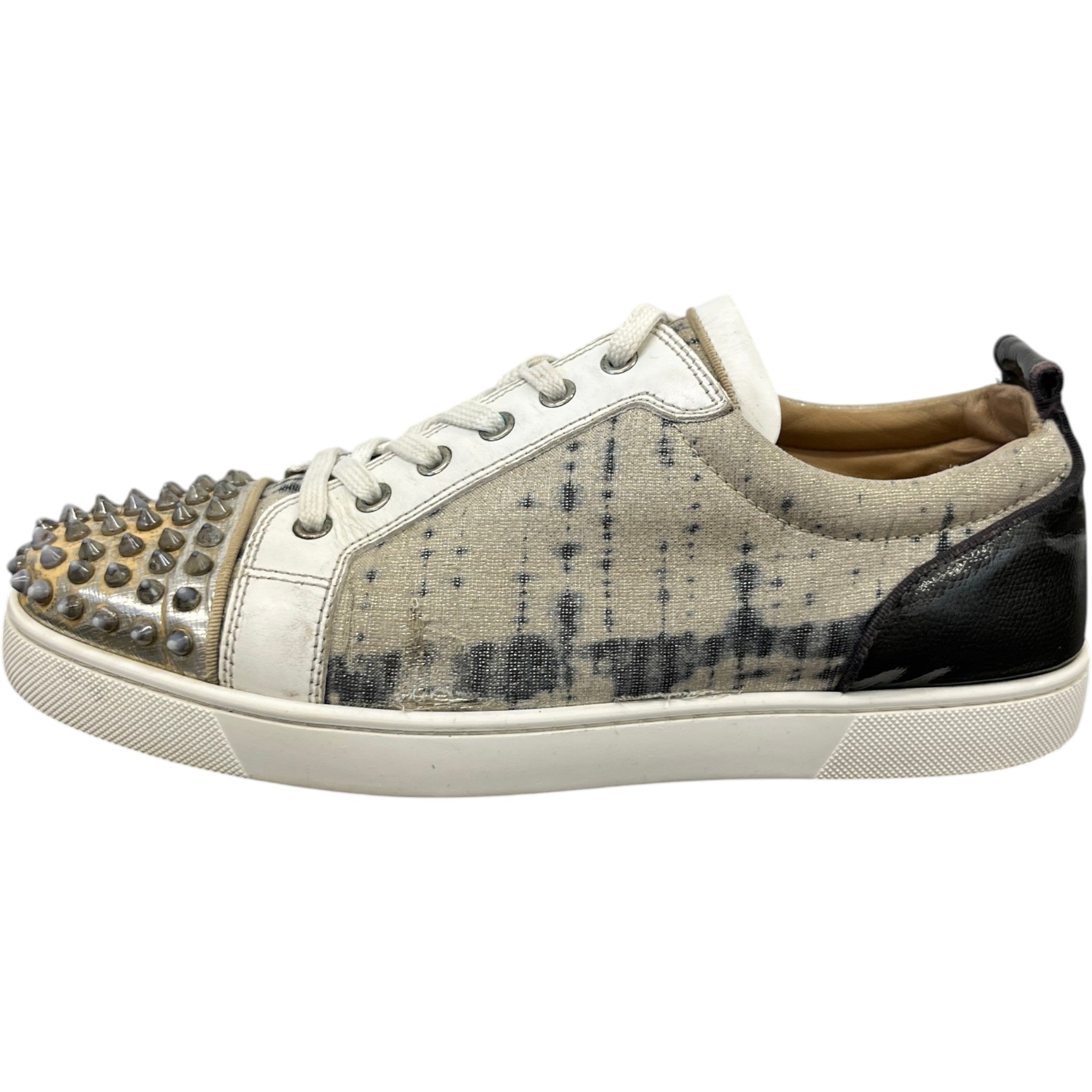 Men's Louis Junior Spikes Low Trainers Cream Size EU 42.5 / UK 8.5