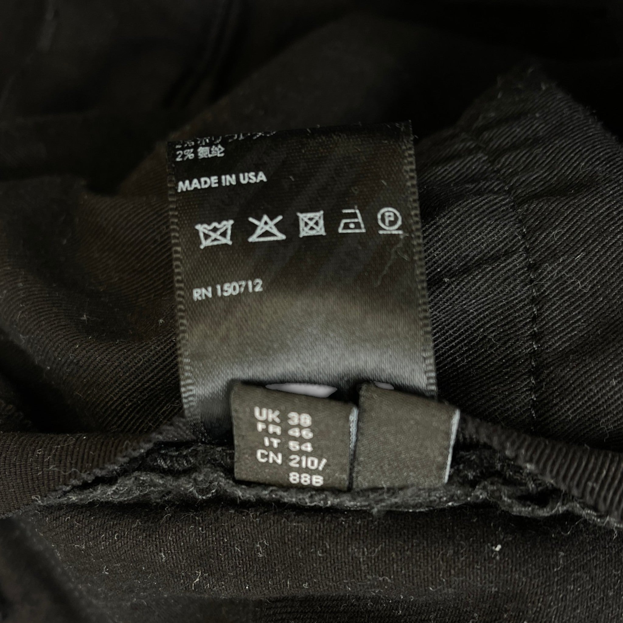 Men's Mx1 Distressed Bandana Jeans Black Size Waist 38"