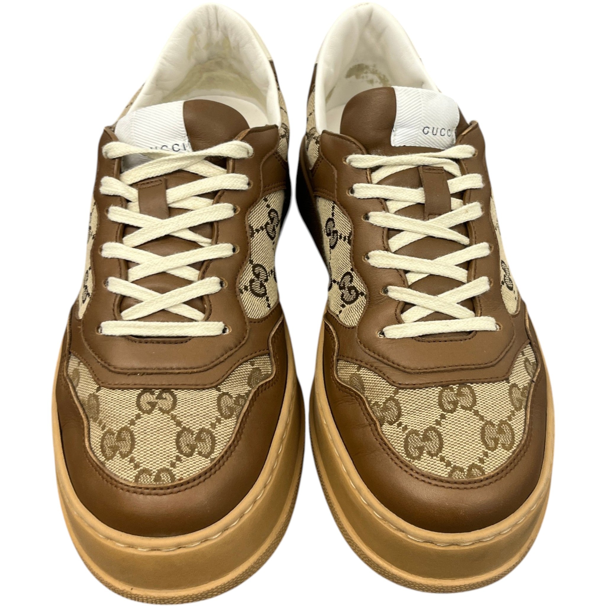Men's Gg Supreme Low Trainers Brown Size EU 41.5 / UK 7.5