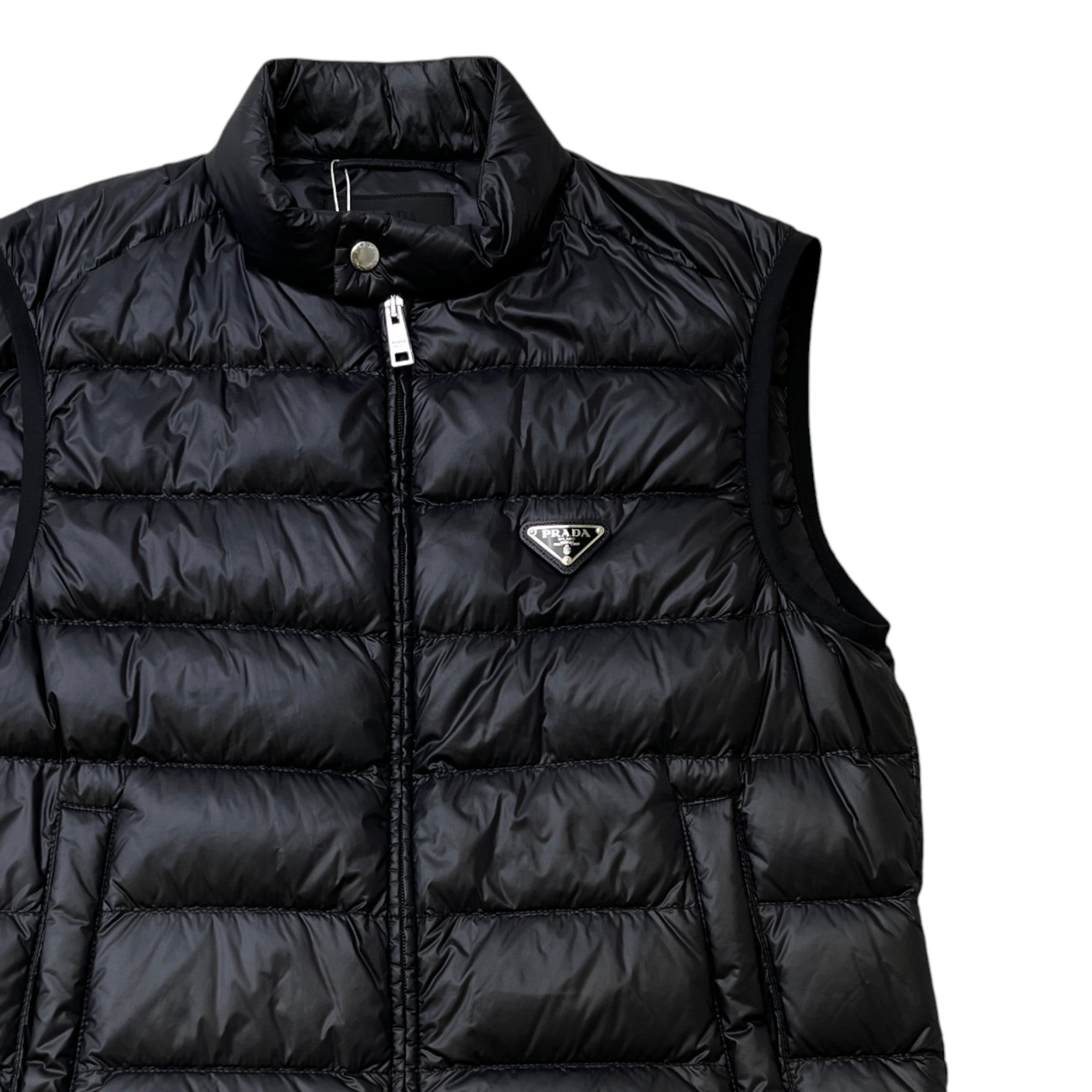 Men's Plaque Logo Gilet Black Size IT 48 / M