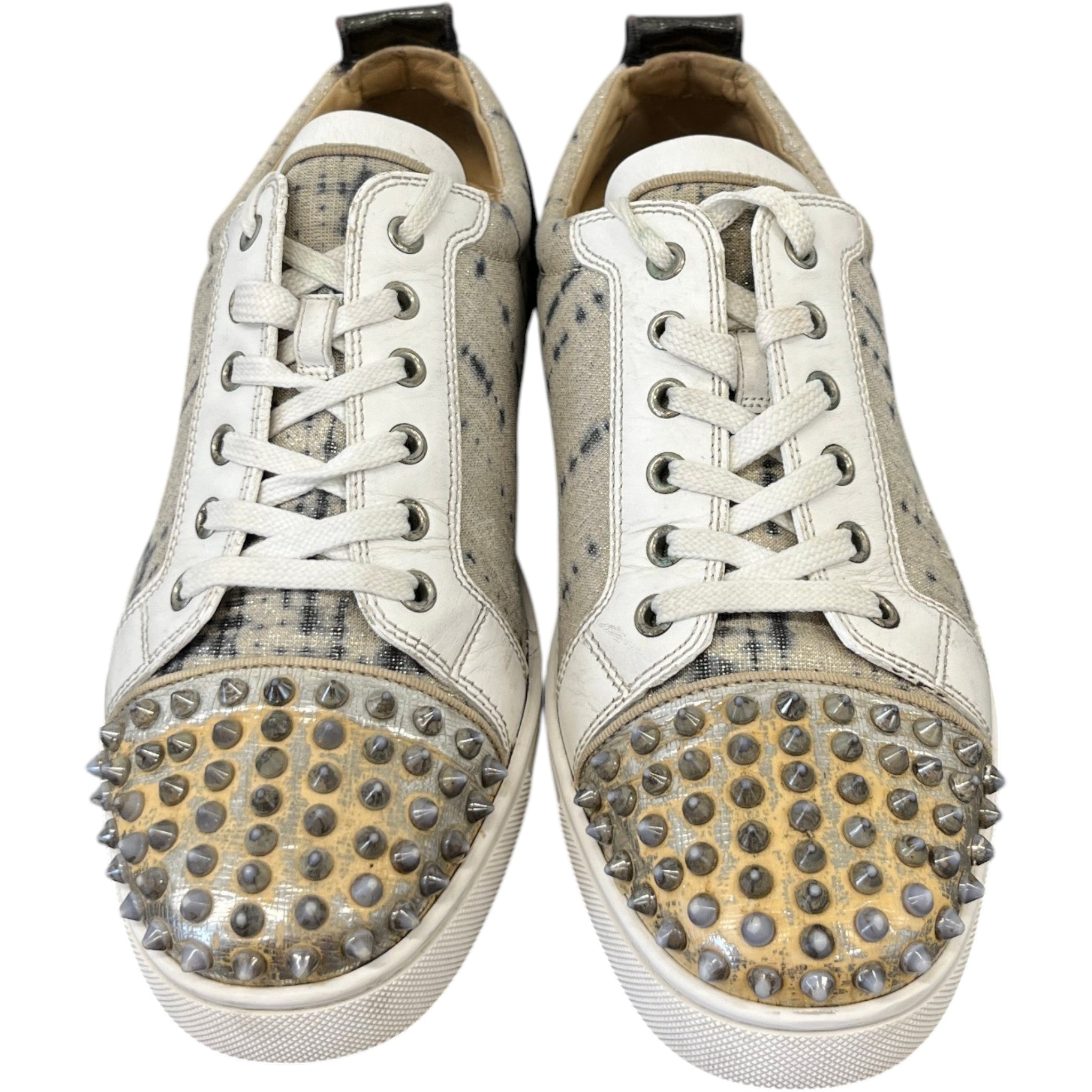 Men's Louis Junior Spikes Low Trainers Cream Size EU 42.5 / UK 8.5