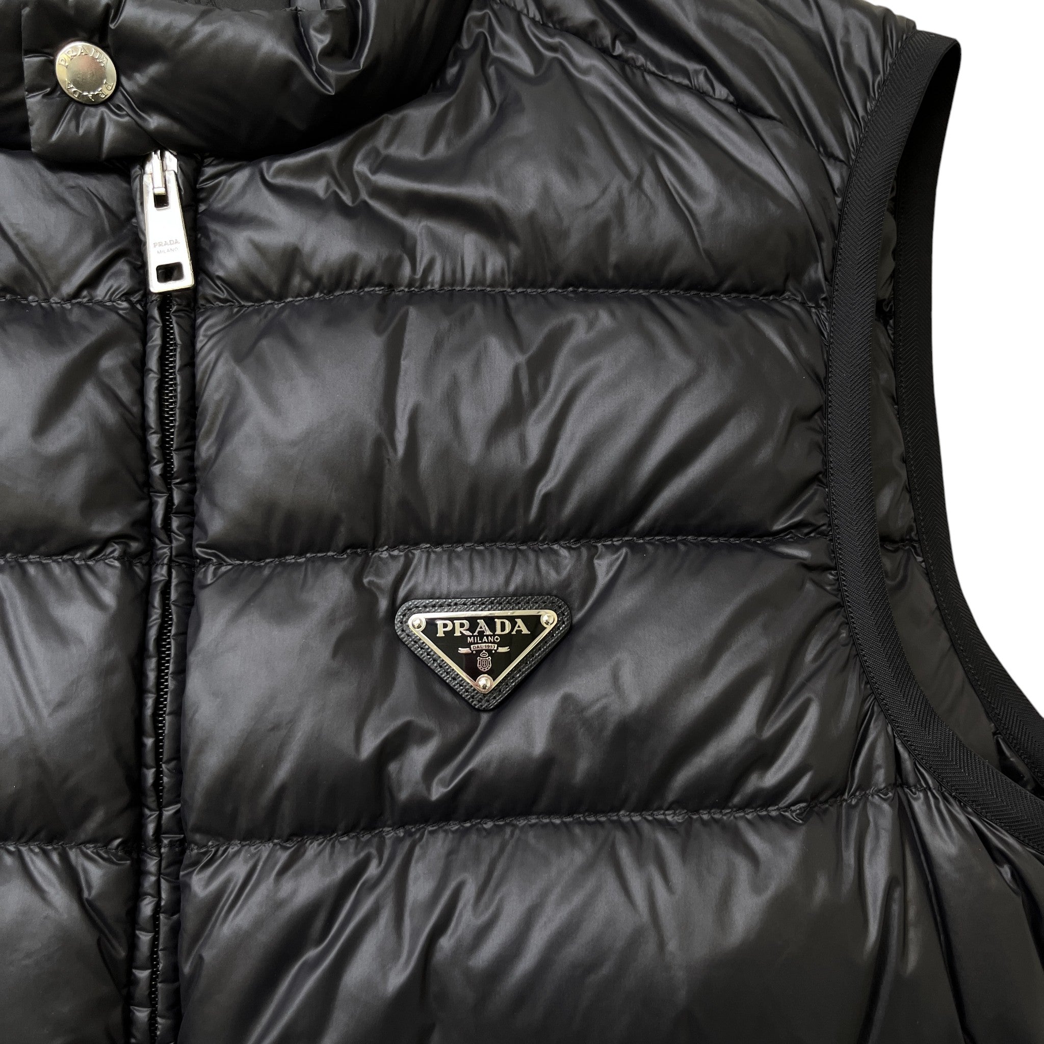 Men's Plaque Logo Gilet Black Size IT 48 / M