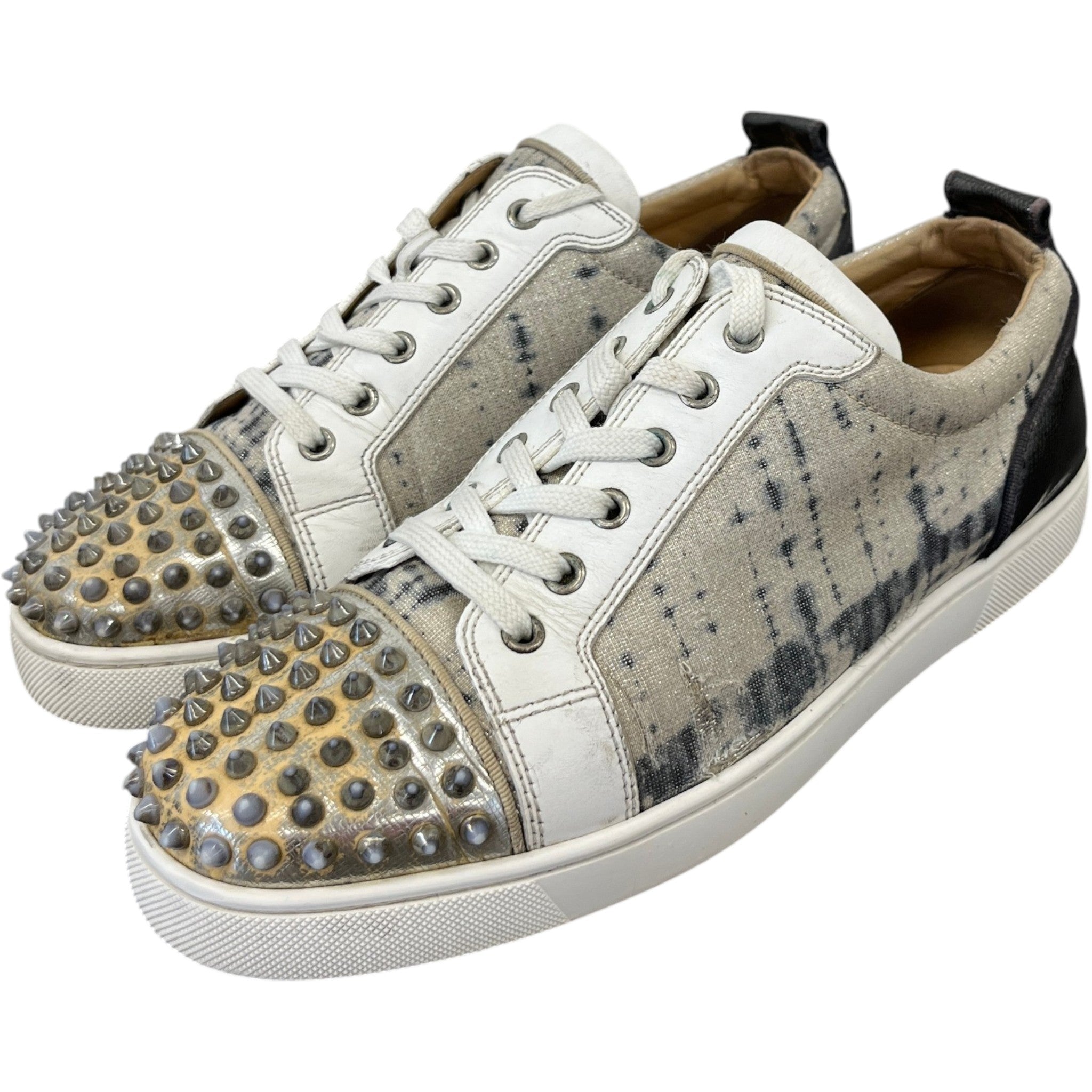 Men's Louis Junior Spikes Low Trainers Cream Size EU 42.5 / UK 8.5