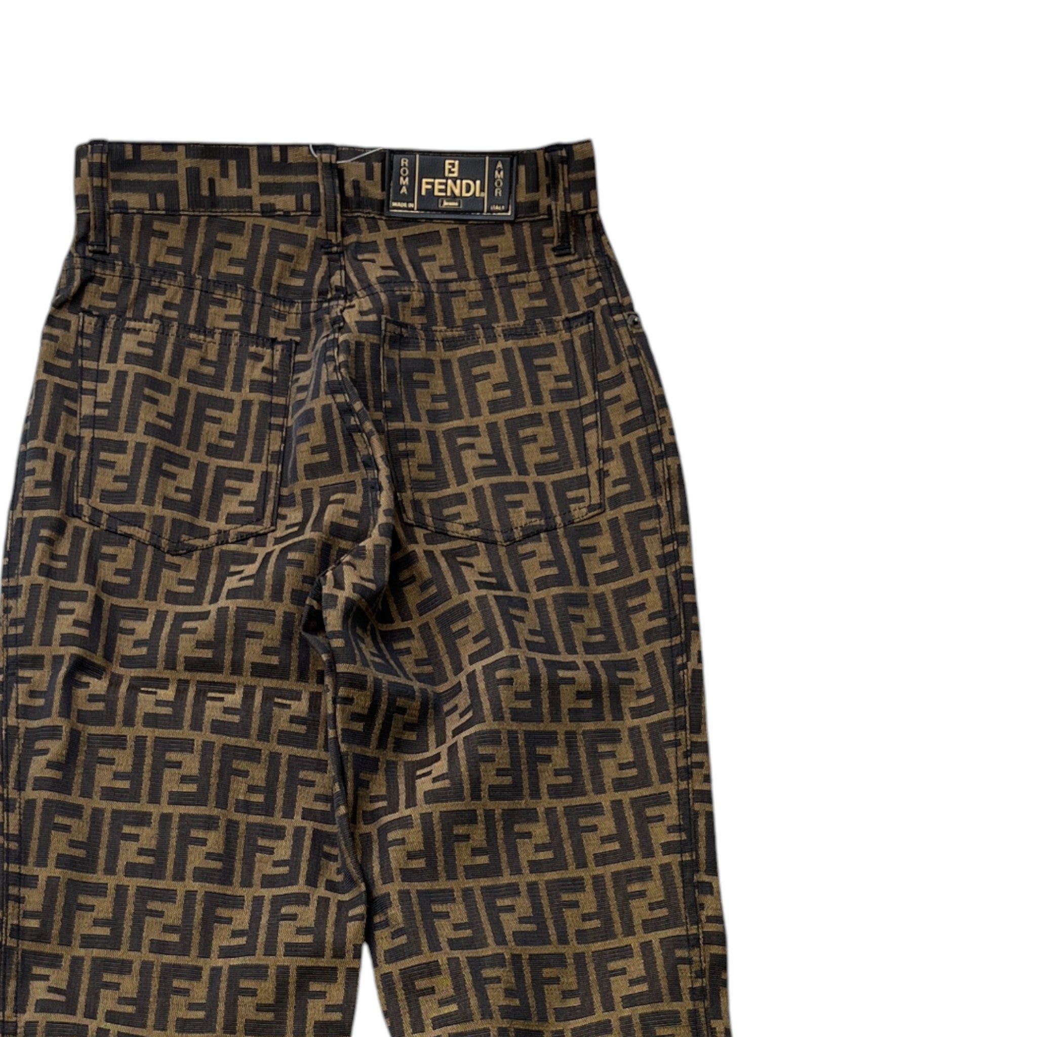 Women's Vintage Zucca Jeans Brown Size Waist 26"