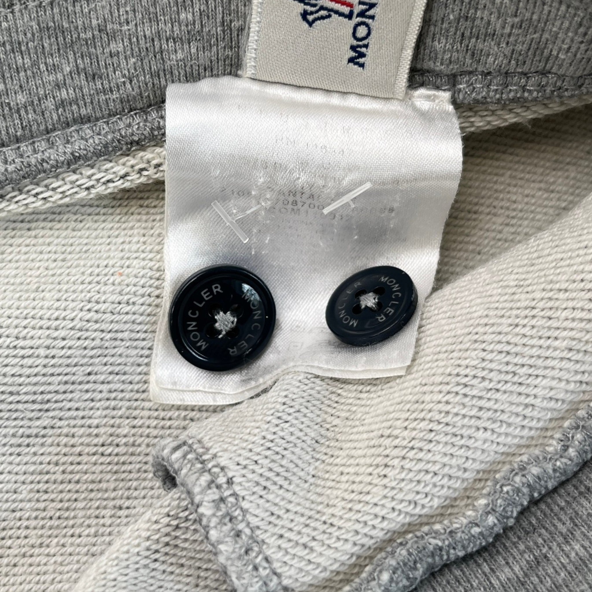 Men's Button Logo Joggers Grey Size M