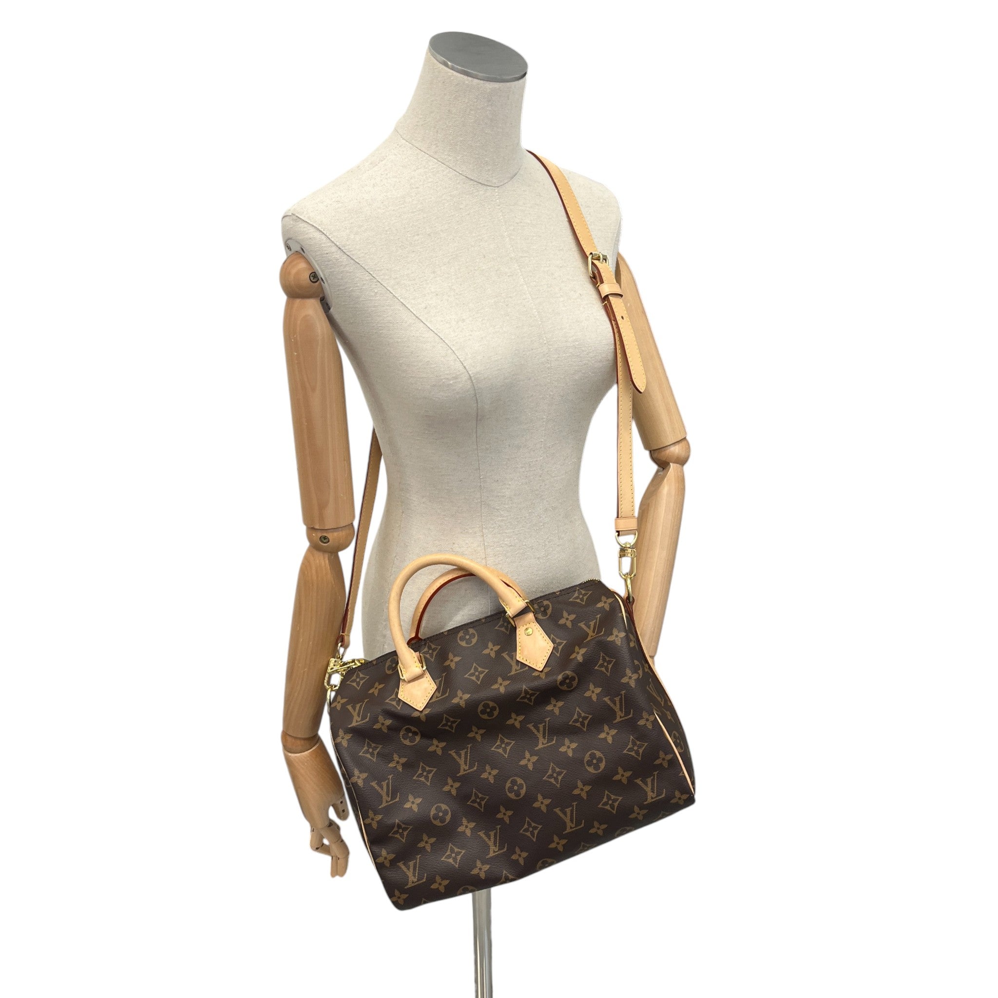 Women's Monogram Speedy Bandoulière 30 Bag Brown