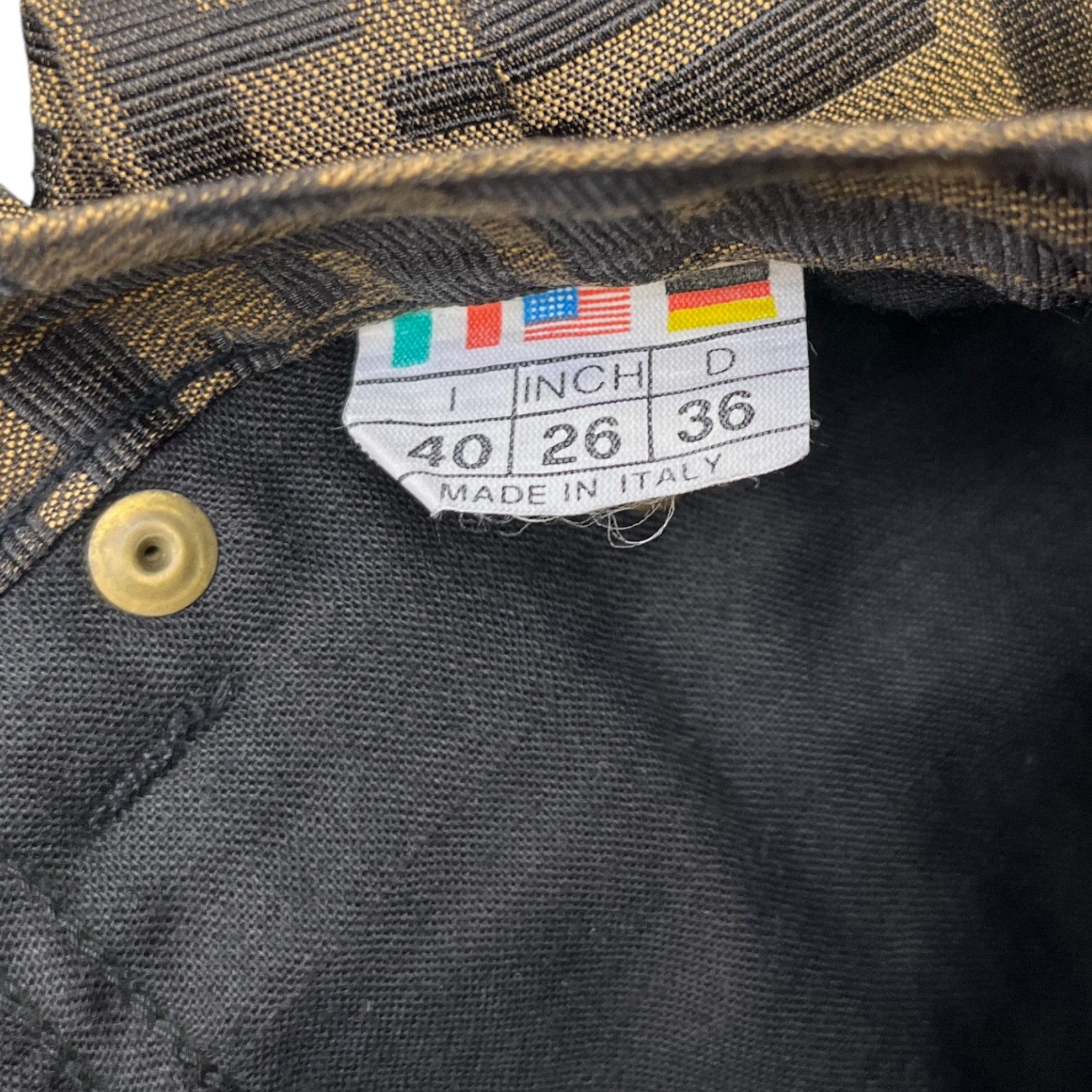 Women's Vintage Zucca Jeans Brown Size Waist 26"