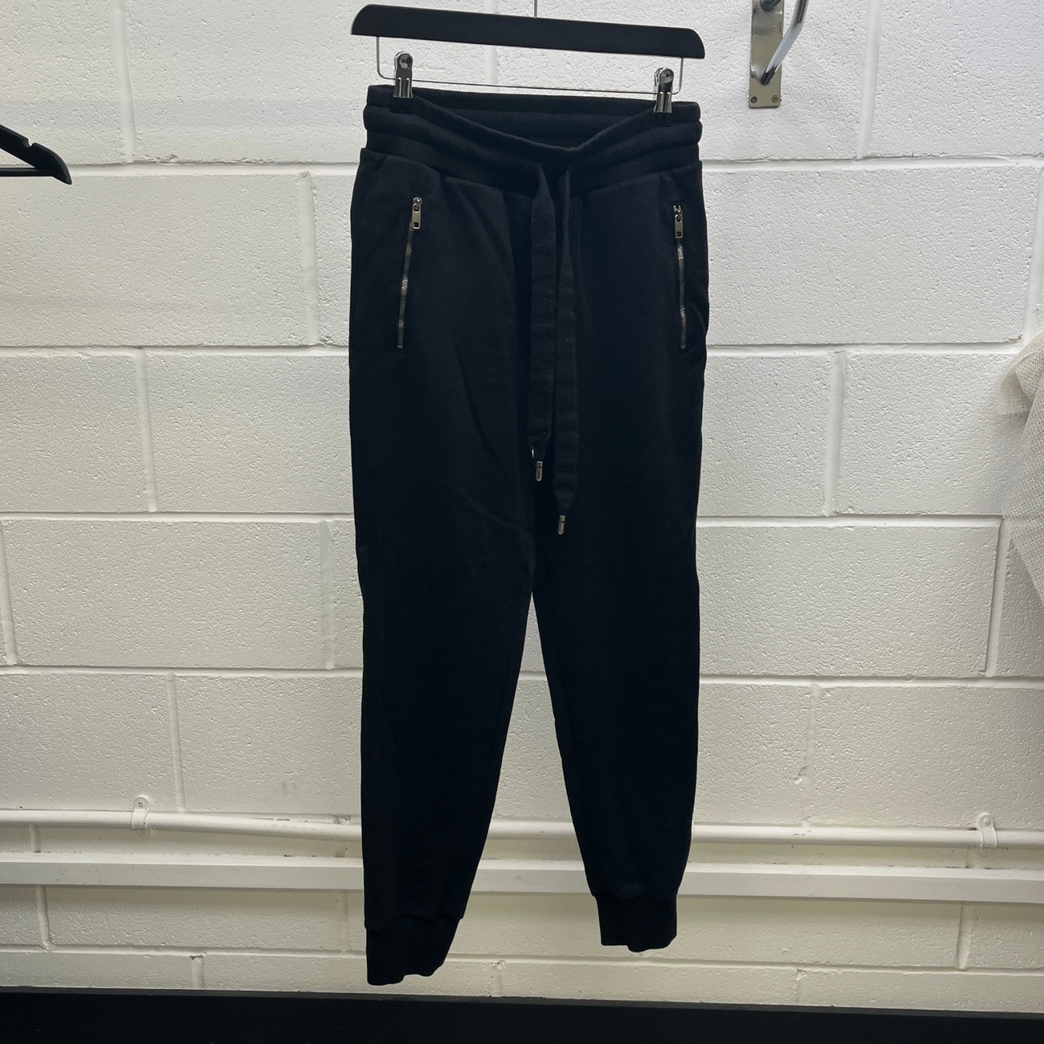 Men's Embroidered Logo Joggers Black Size IT 44 / UK 28
