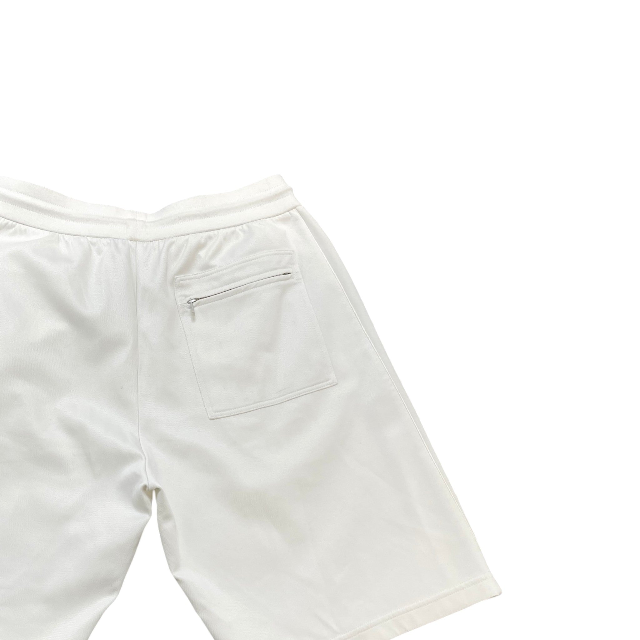 Men's Embroidered Logo Shorts White Size L